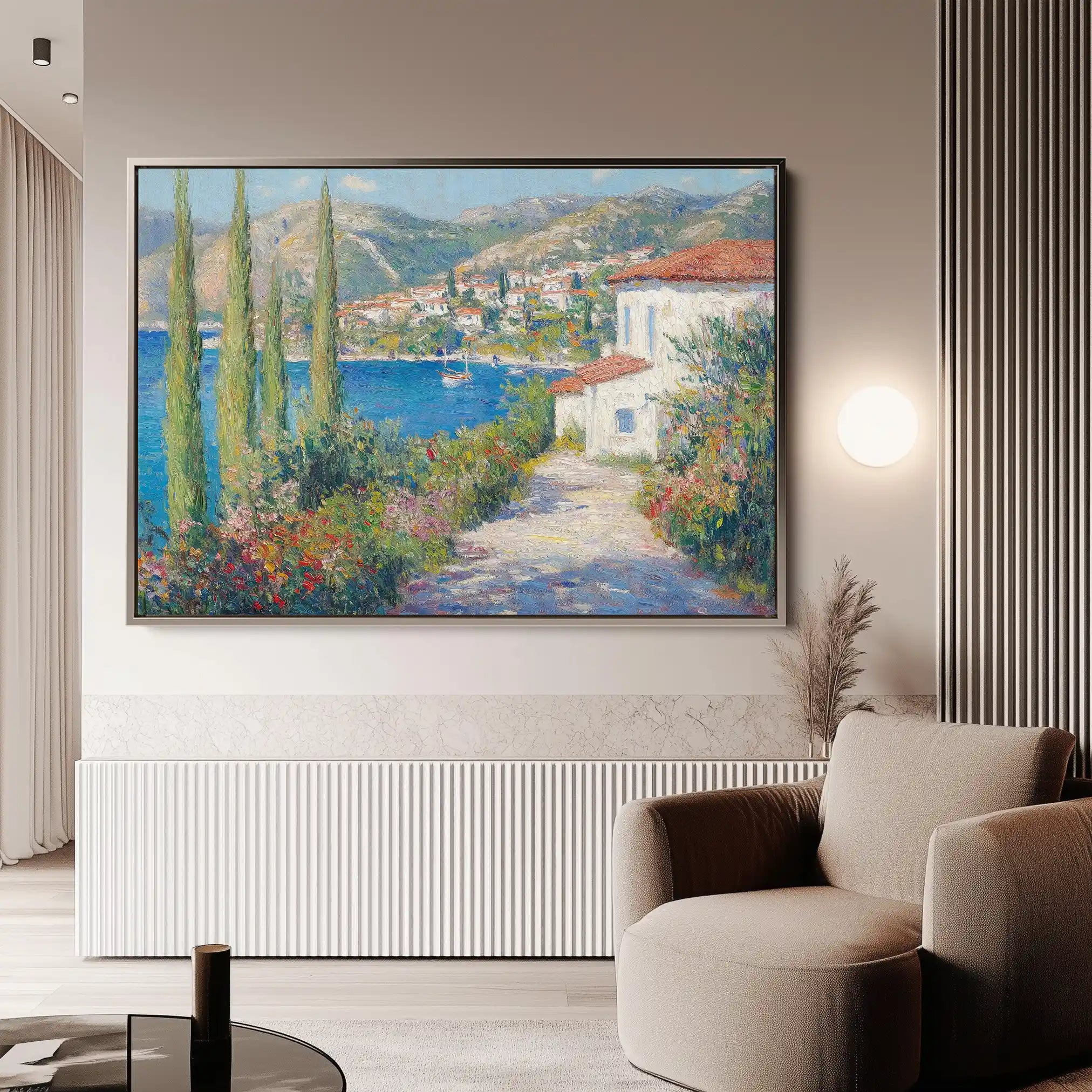 Landscape 375 Canvas Art 90 x 60 cm / Stretched on hidden frame