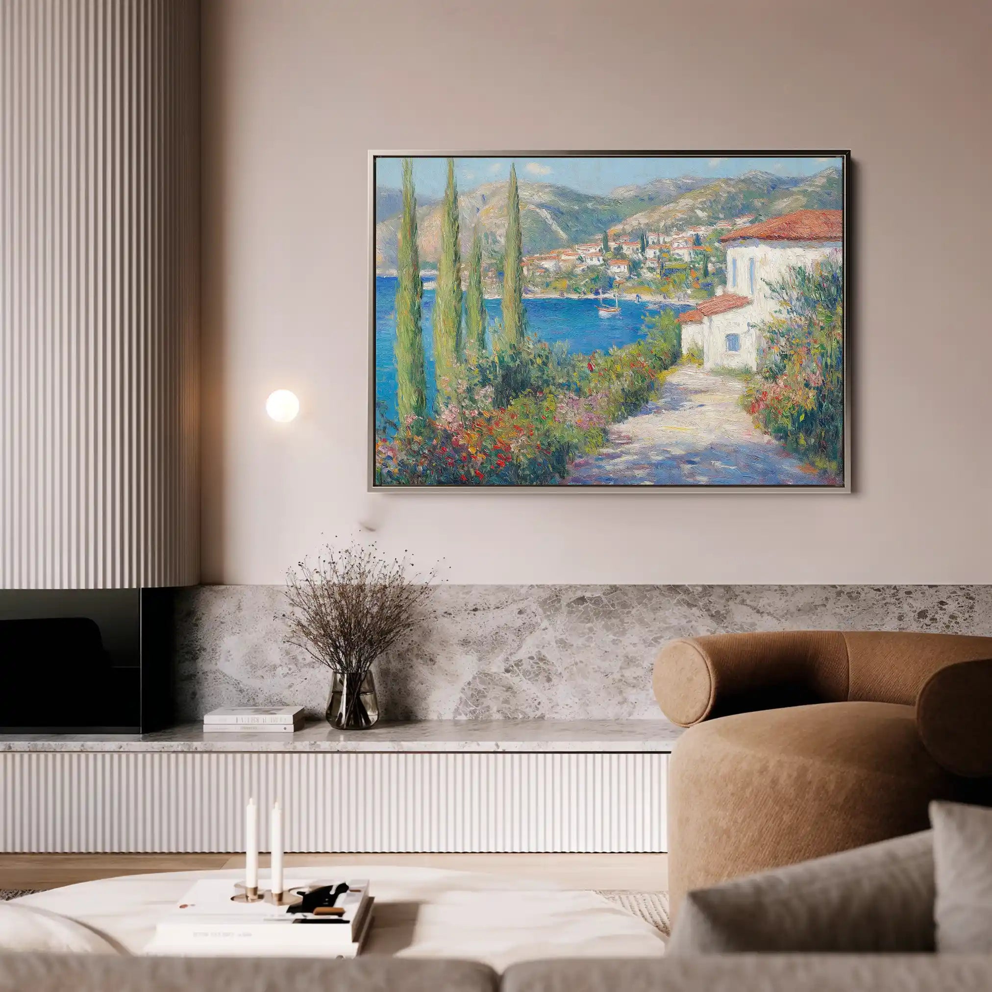 Landscape 375 Canvas Art 90 x 60 cm / Stretched on hidden frame
