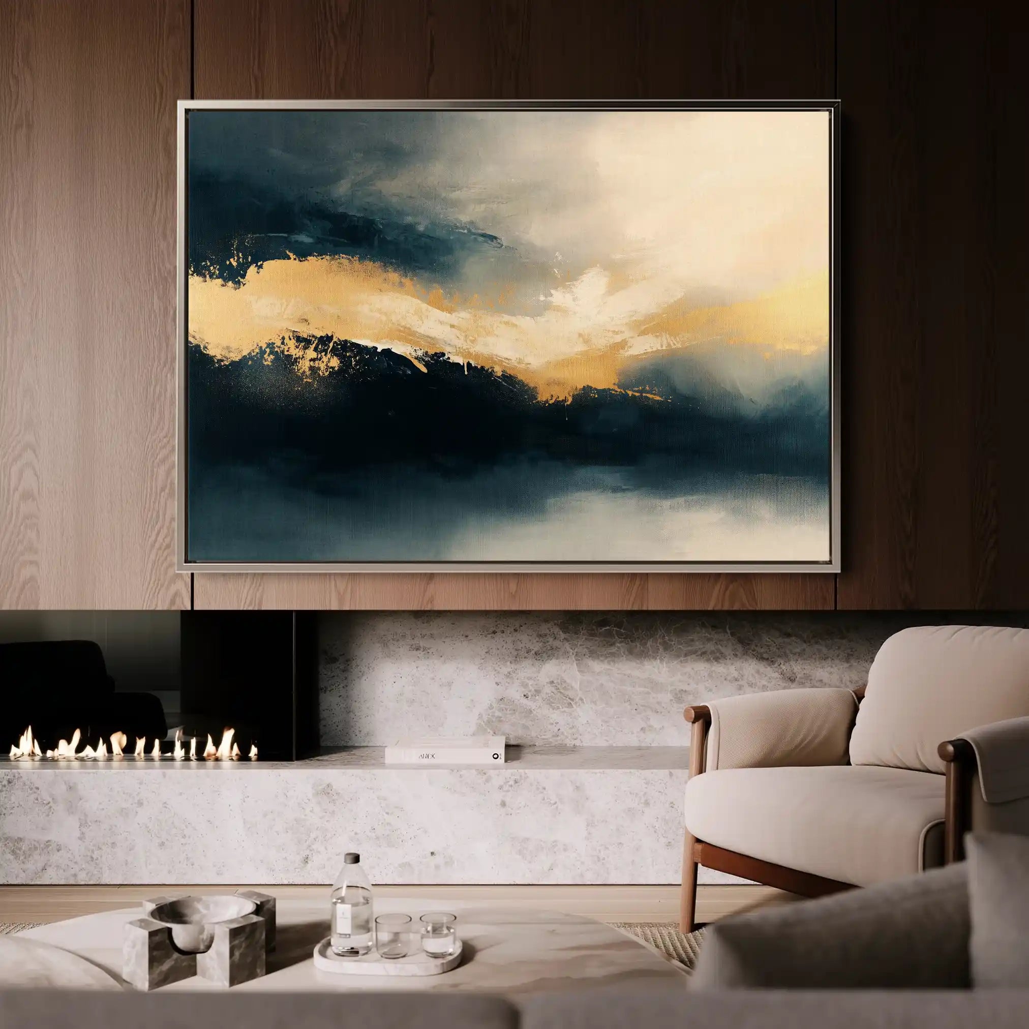 Abstract 377 Canvas Art 60 x 40 cm / Stretched on hidden frame
