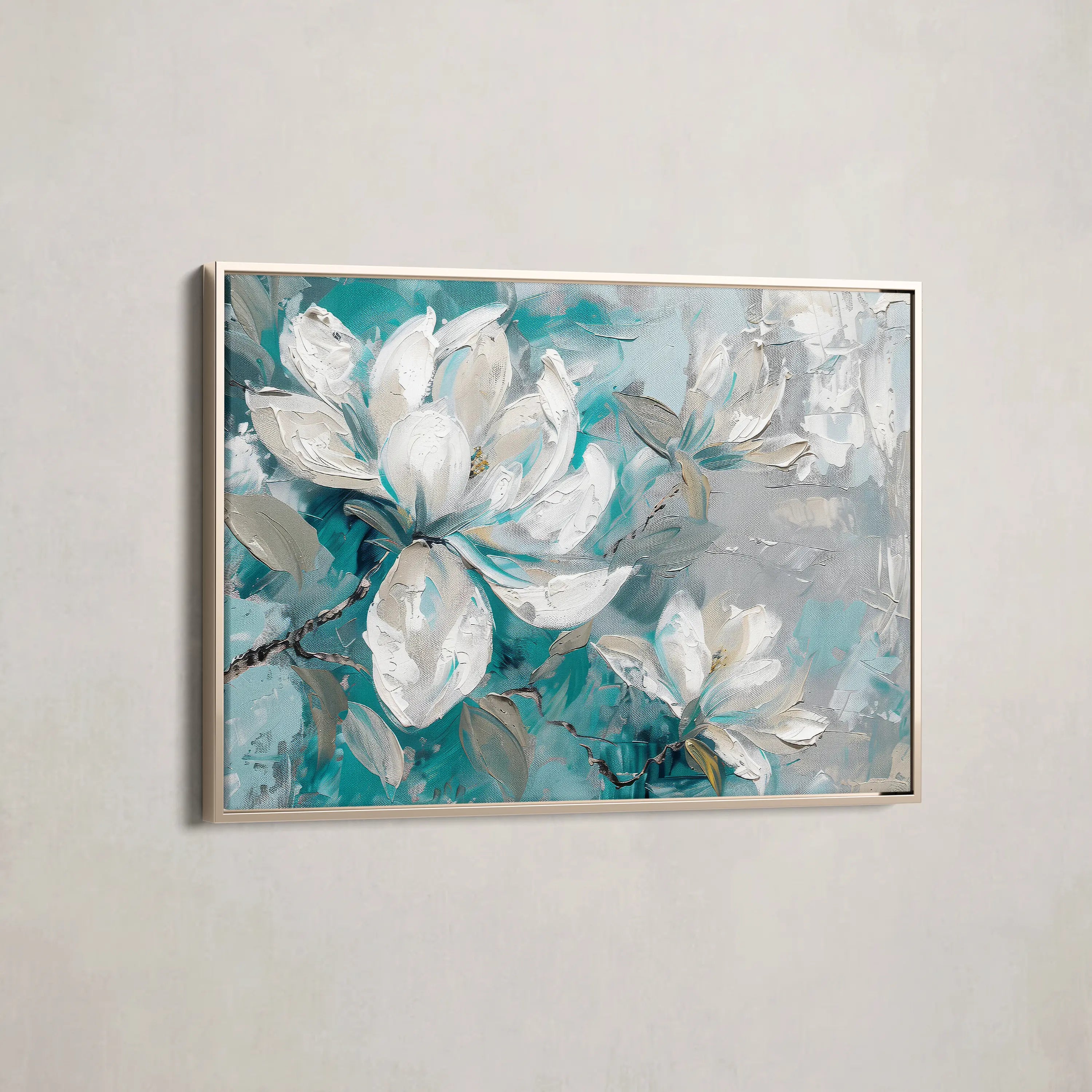 Floral Canvas Wall Art WAD377-F 90 x 60 cm / Stretched on hidden frame