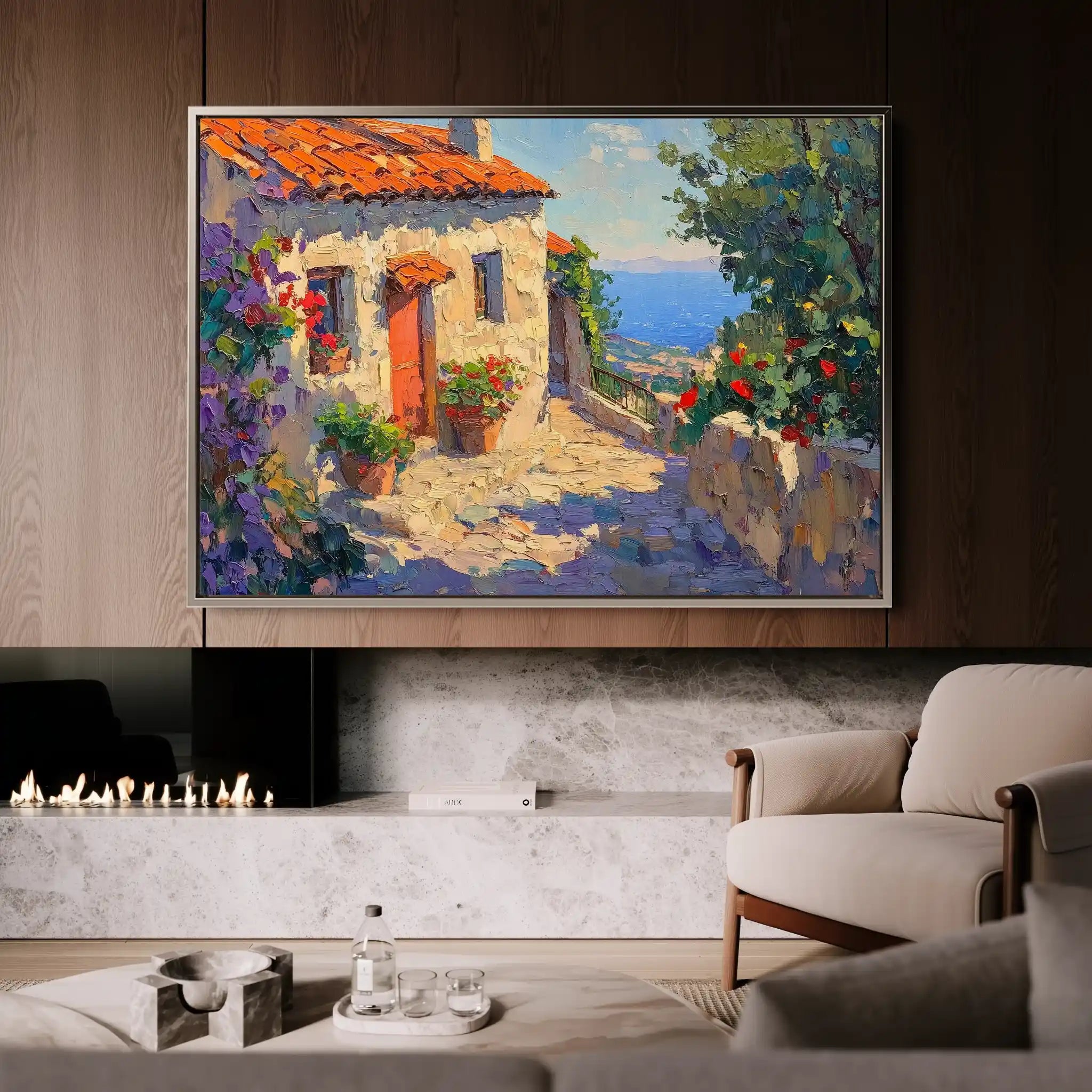 Landscape 377 Canvas Art 90 x 60 cm / Stretched on hidden frame