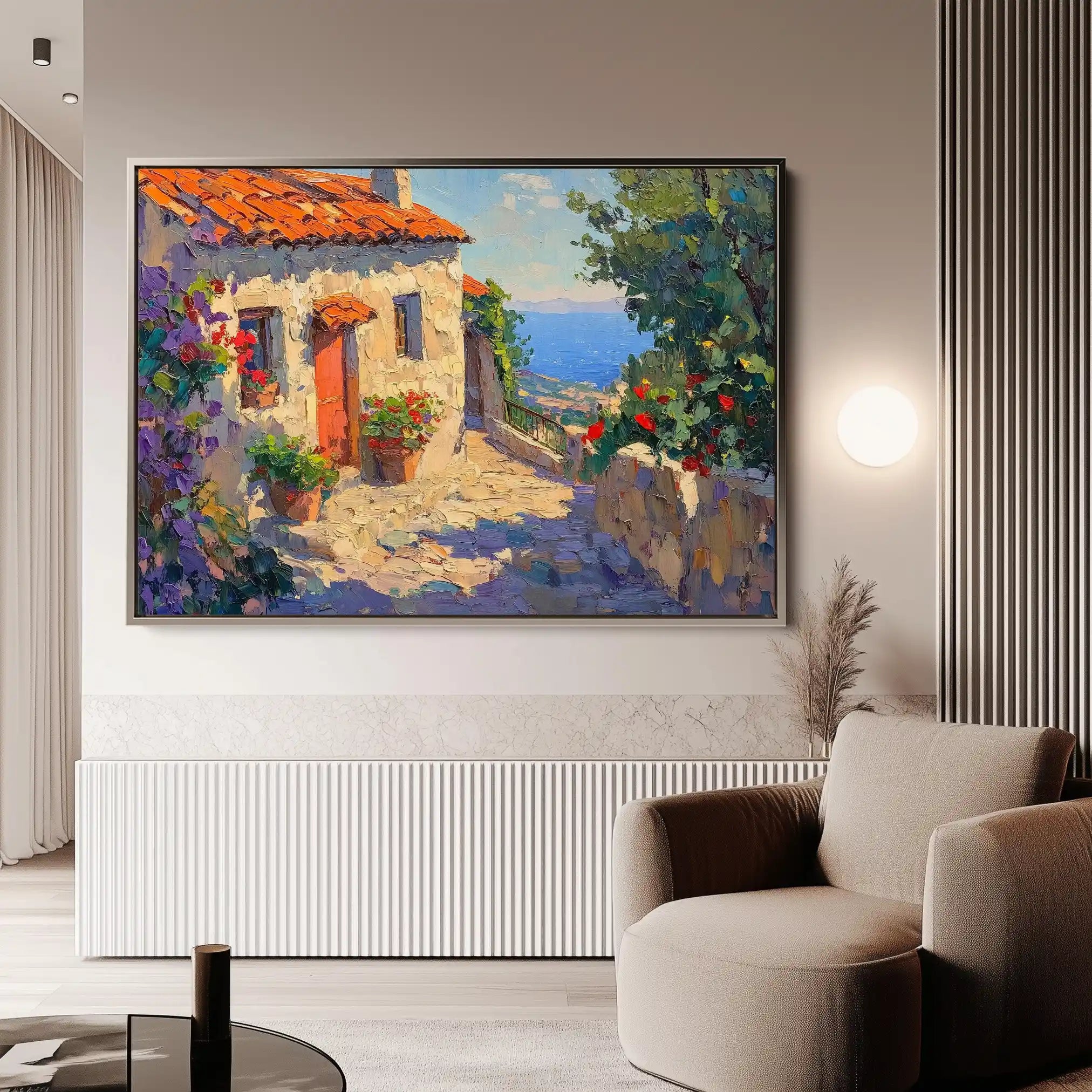 Landscape 377 Canvas Art 90 x 60 cm / Stretched on hidden frame