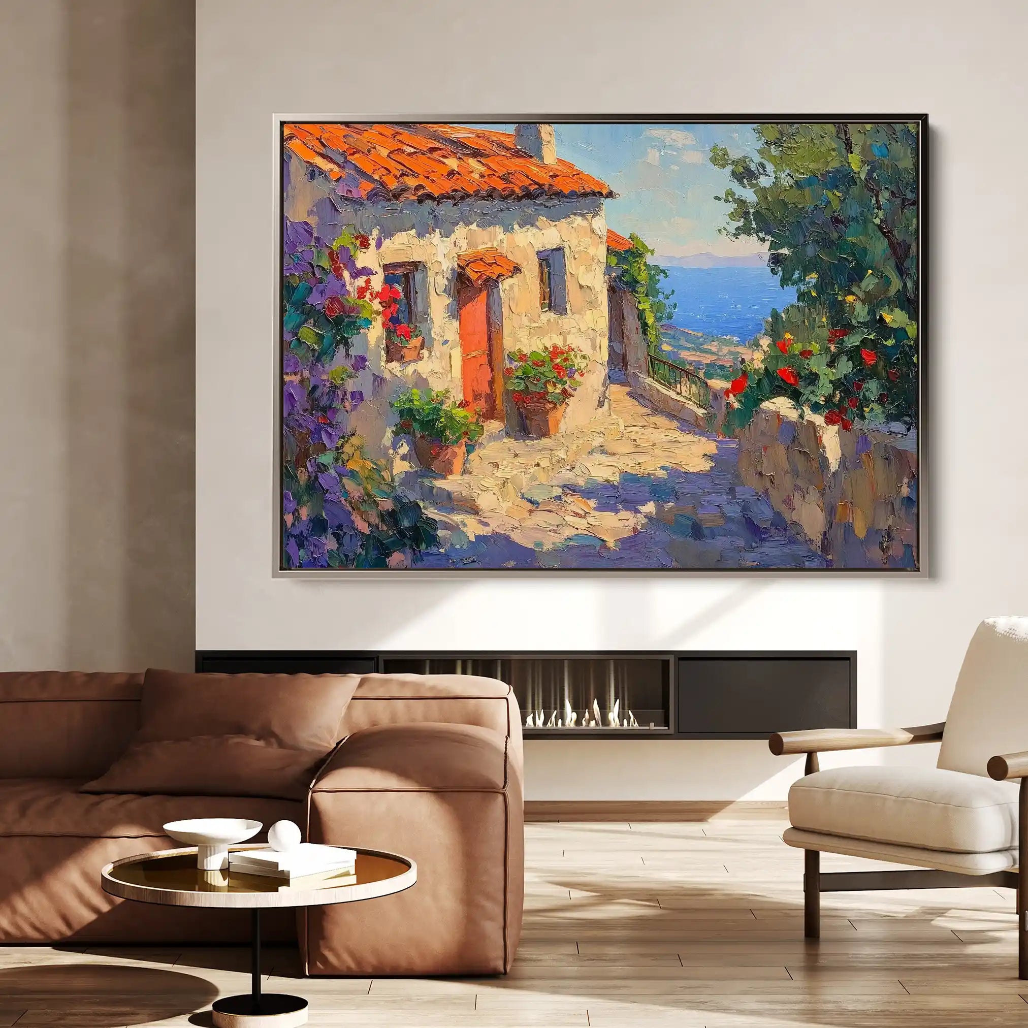 Landscape 377 Canvas Art 90 x 60 cm / Stretched on hidden frame
