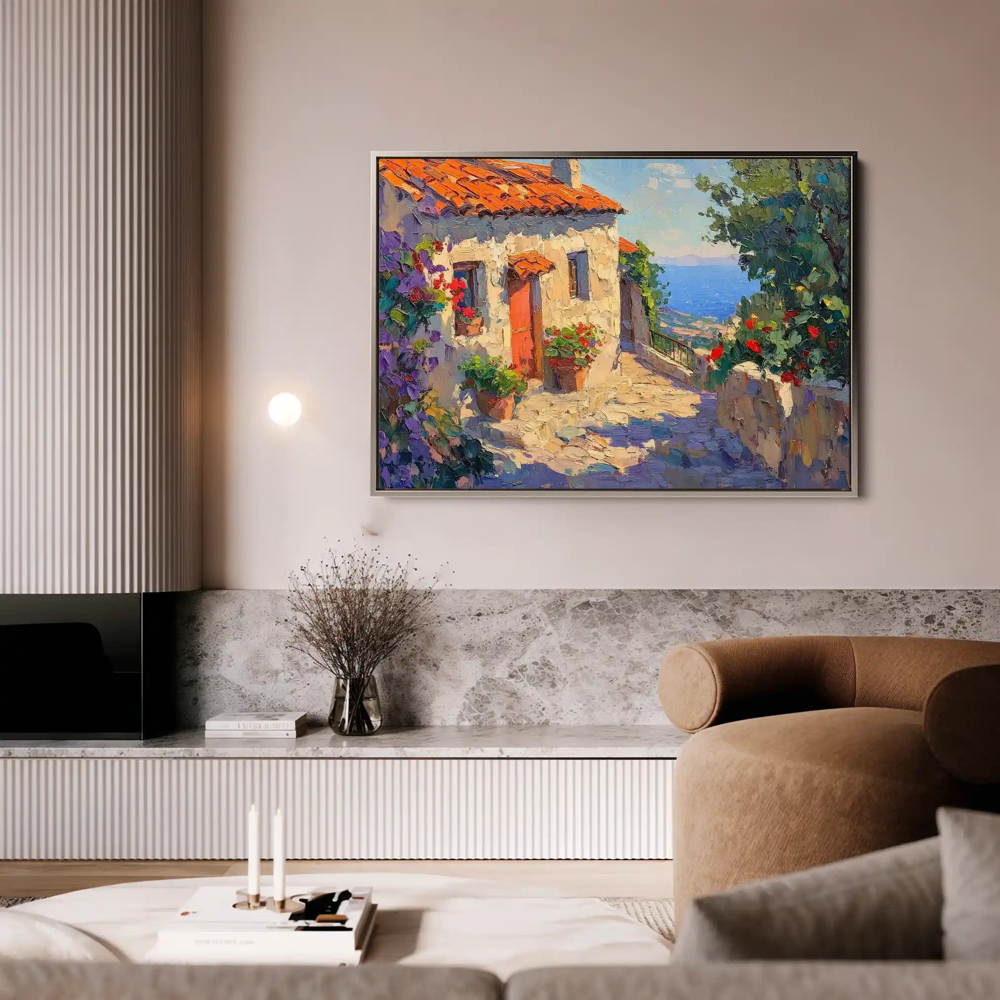 Landscape 377 Canvas Art 90 x 60 cm / Stretched on hidden frame