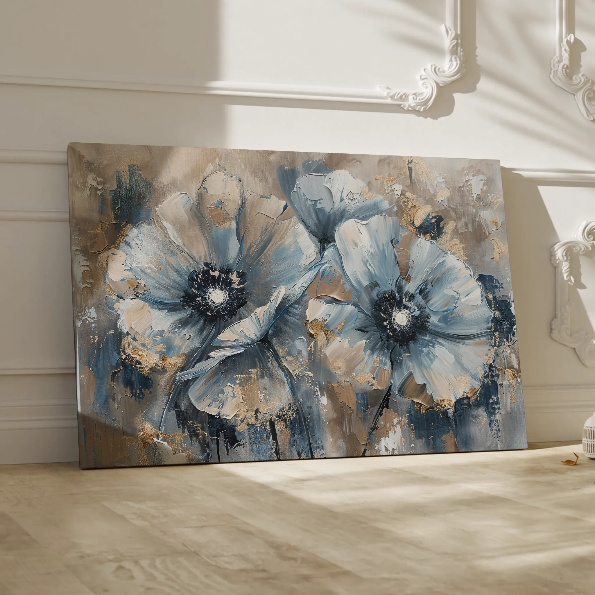 Floral Canvas Wall Art WAD378-F 90 x 60 cm / Stretched on hidden frame