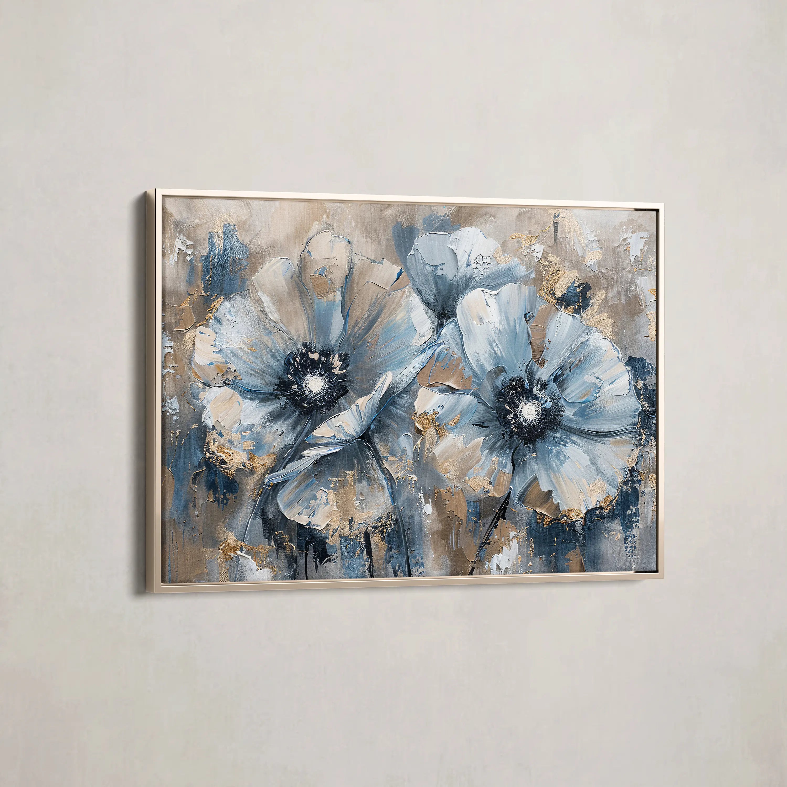 Floral Canvas Wall Art WAD378-F 90 x 60 cm / Stretched on hidden frame