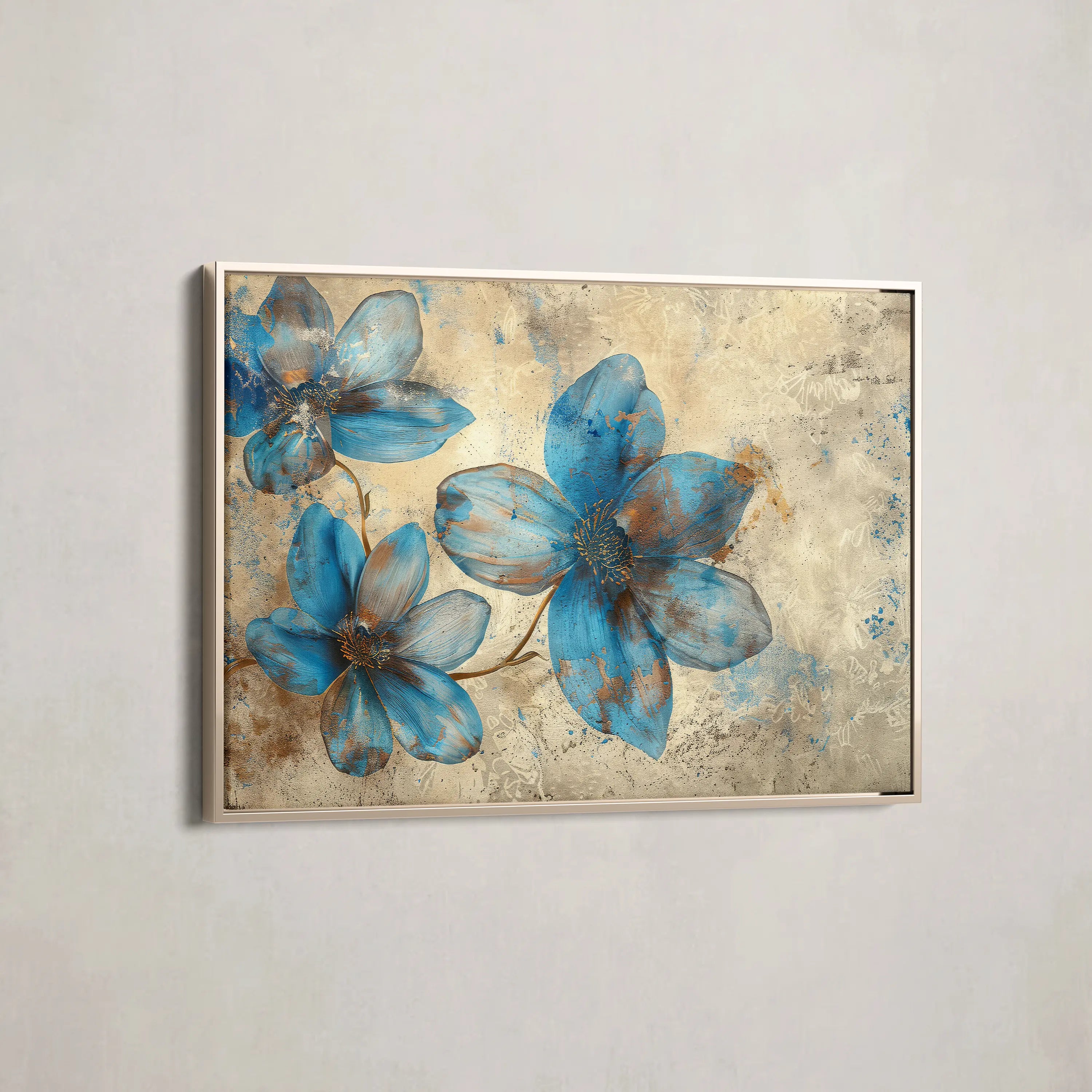 Floral Canvas Wall Art WAD379-F 90 x 60 cm / Stretched on hidden frame