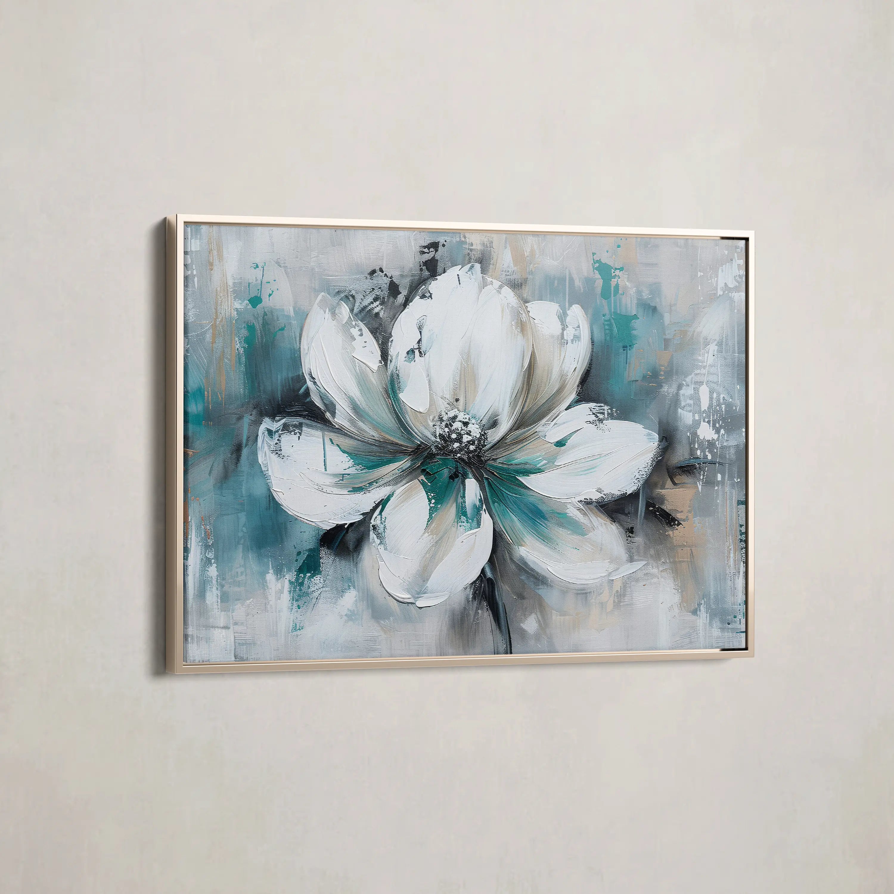 Floral Canvas Wall Art WAD381-F 90 x 60 cm / Stretched on hidden frame