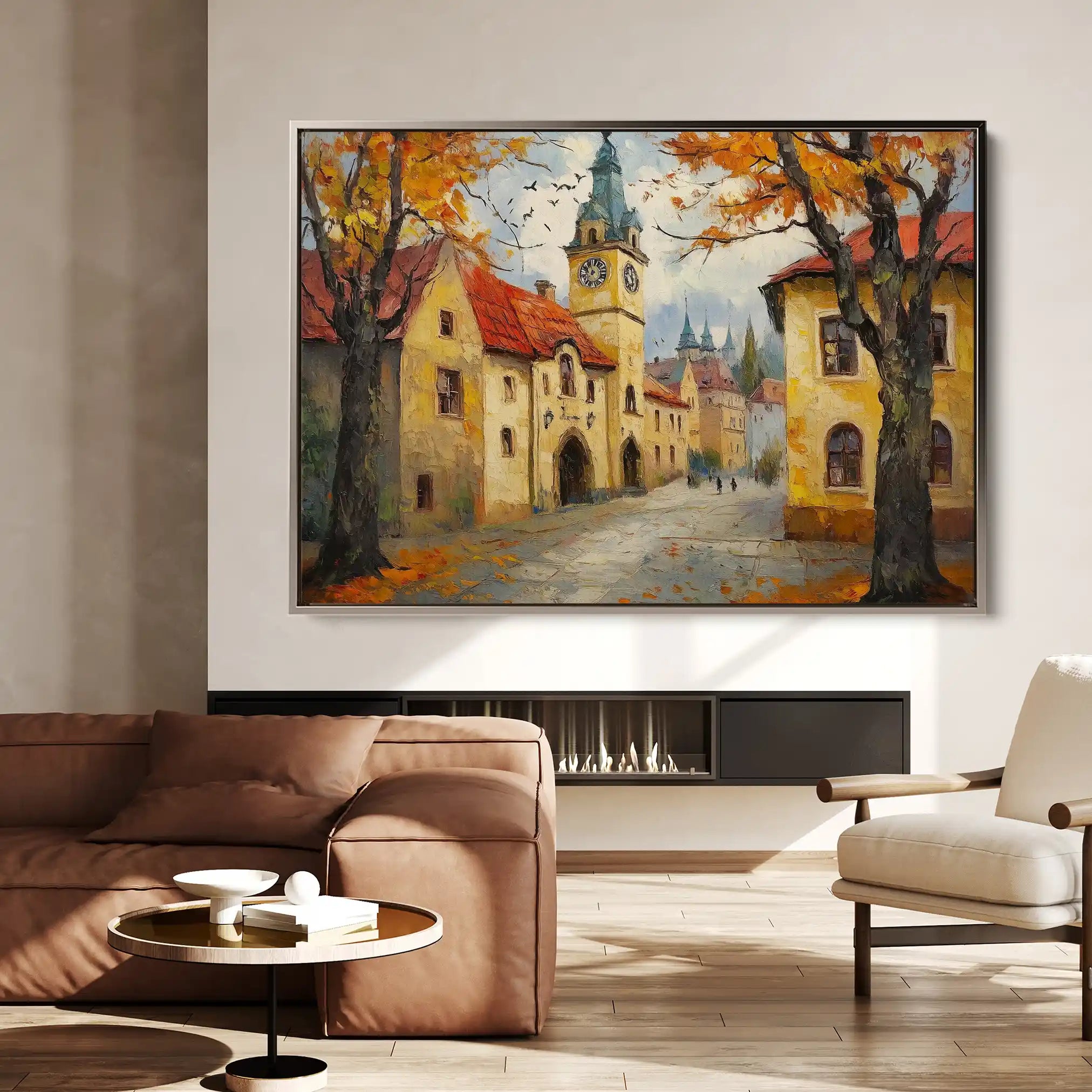 Landscape 381 Canvas Art 90 x 60 cm / Stretched on hidden frame