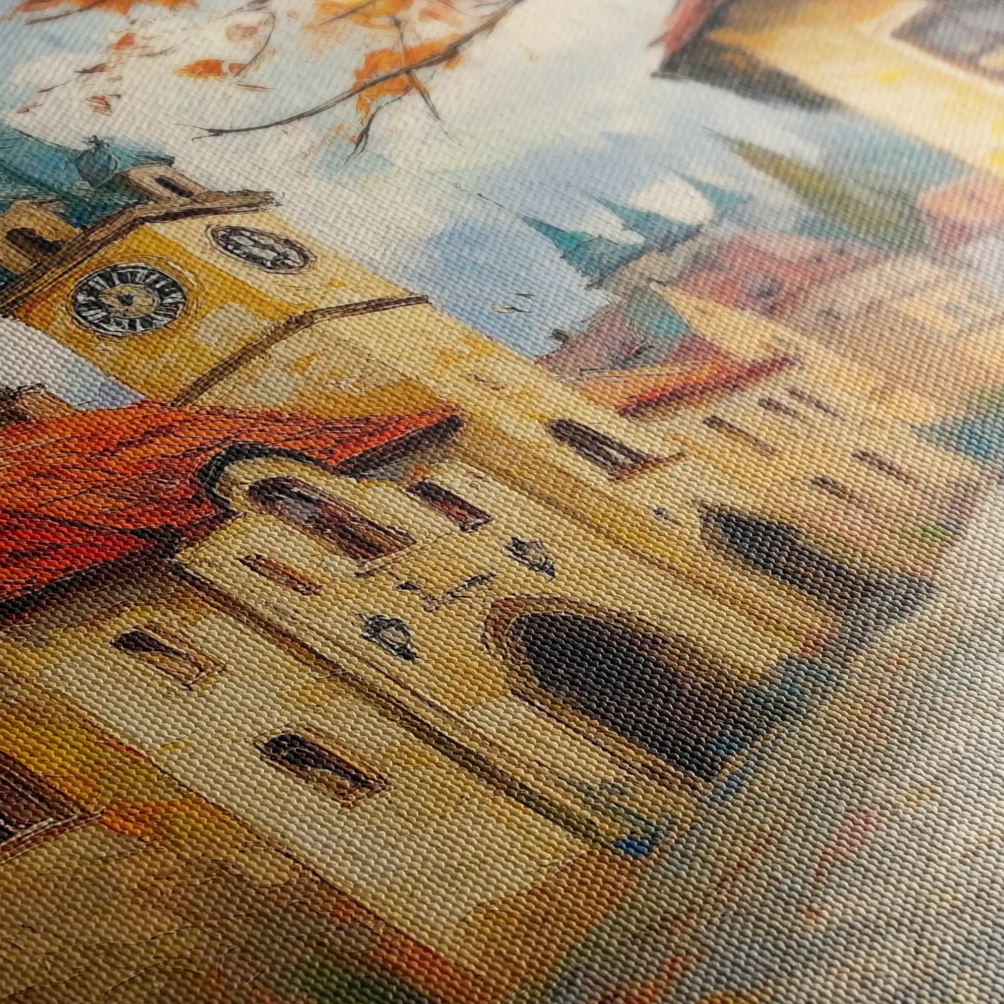 Landscape 381 Canvas Art 90 x 60 cm / Stretched on hidden frame