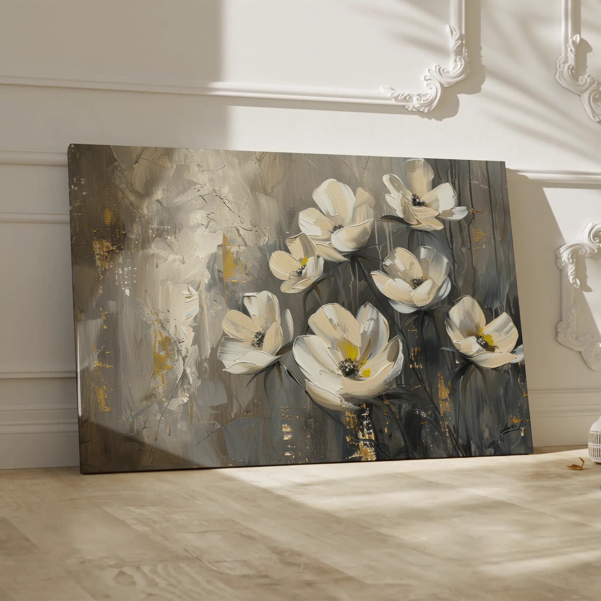 Floral Canvas Wall Art WAD383-F 90 x 60 cm / Stretched on hidden frame