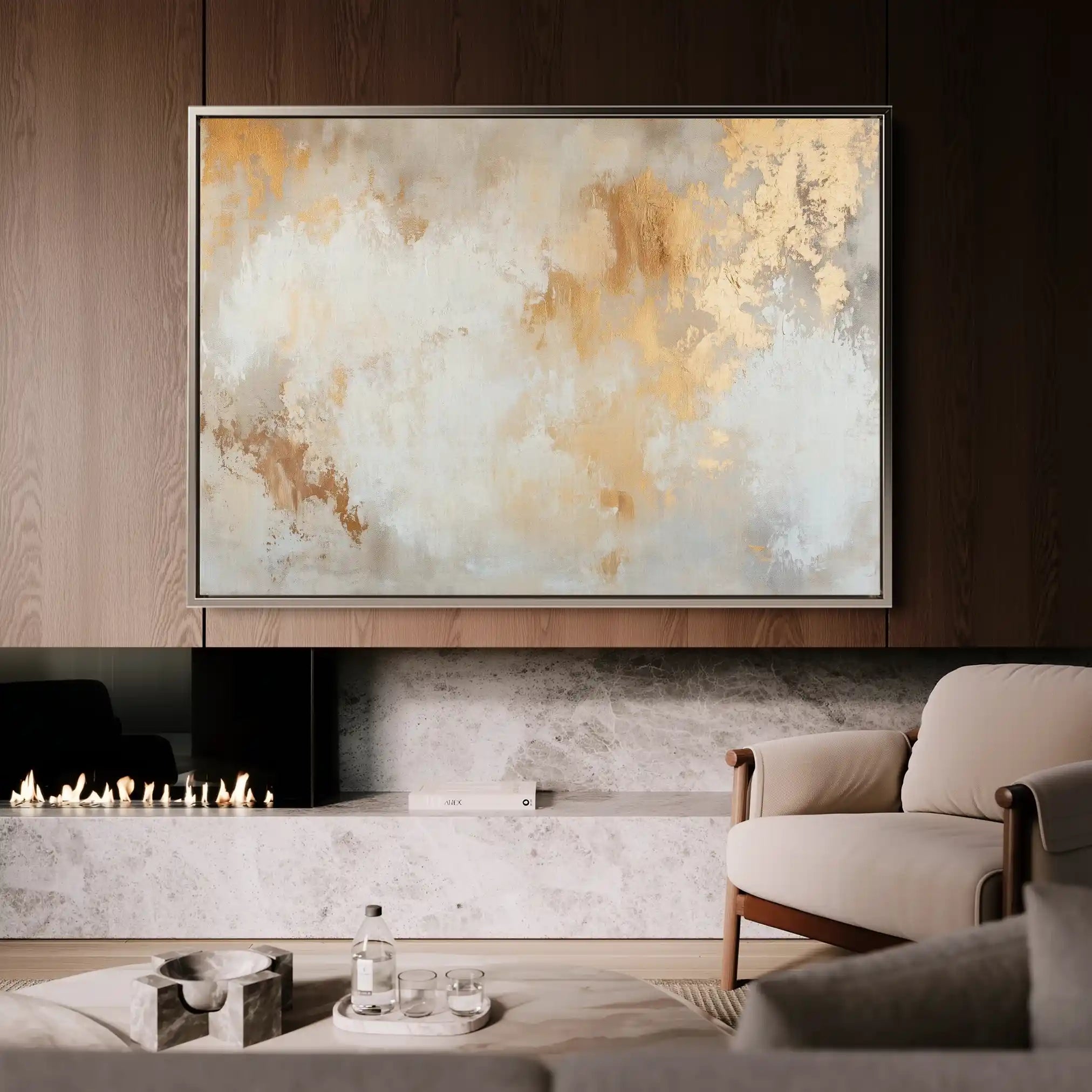 Abstract 384 Canvas Art 60 x 40 cm / Stretched on hidden frame