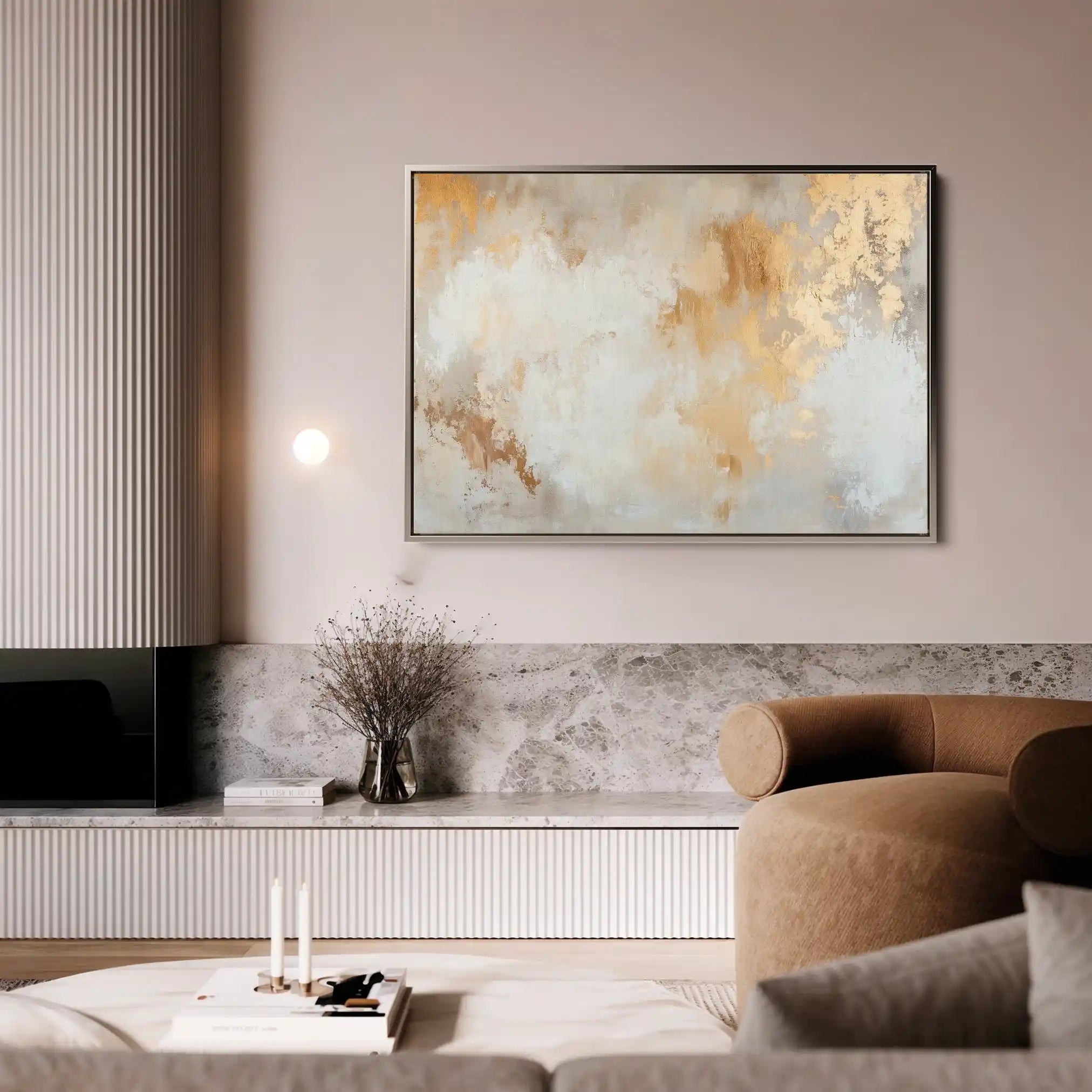 Abstract 384 Canvas Art 60 x 40 cm / Stretched on hidden frame