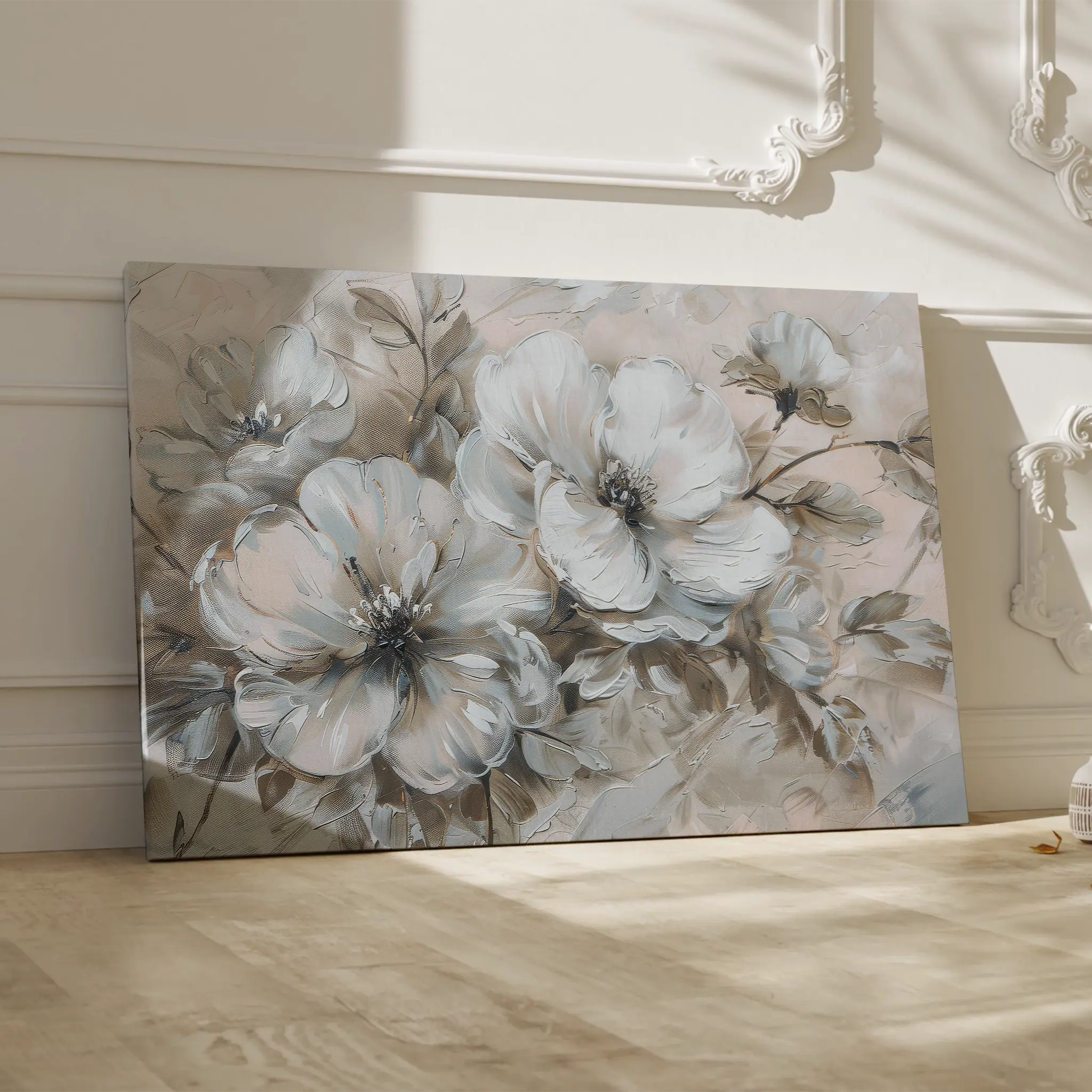 Floral Canvas Wall Art WAD385-F 90 x 60 cm / Stretched on hidden frame