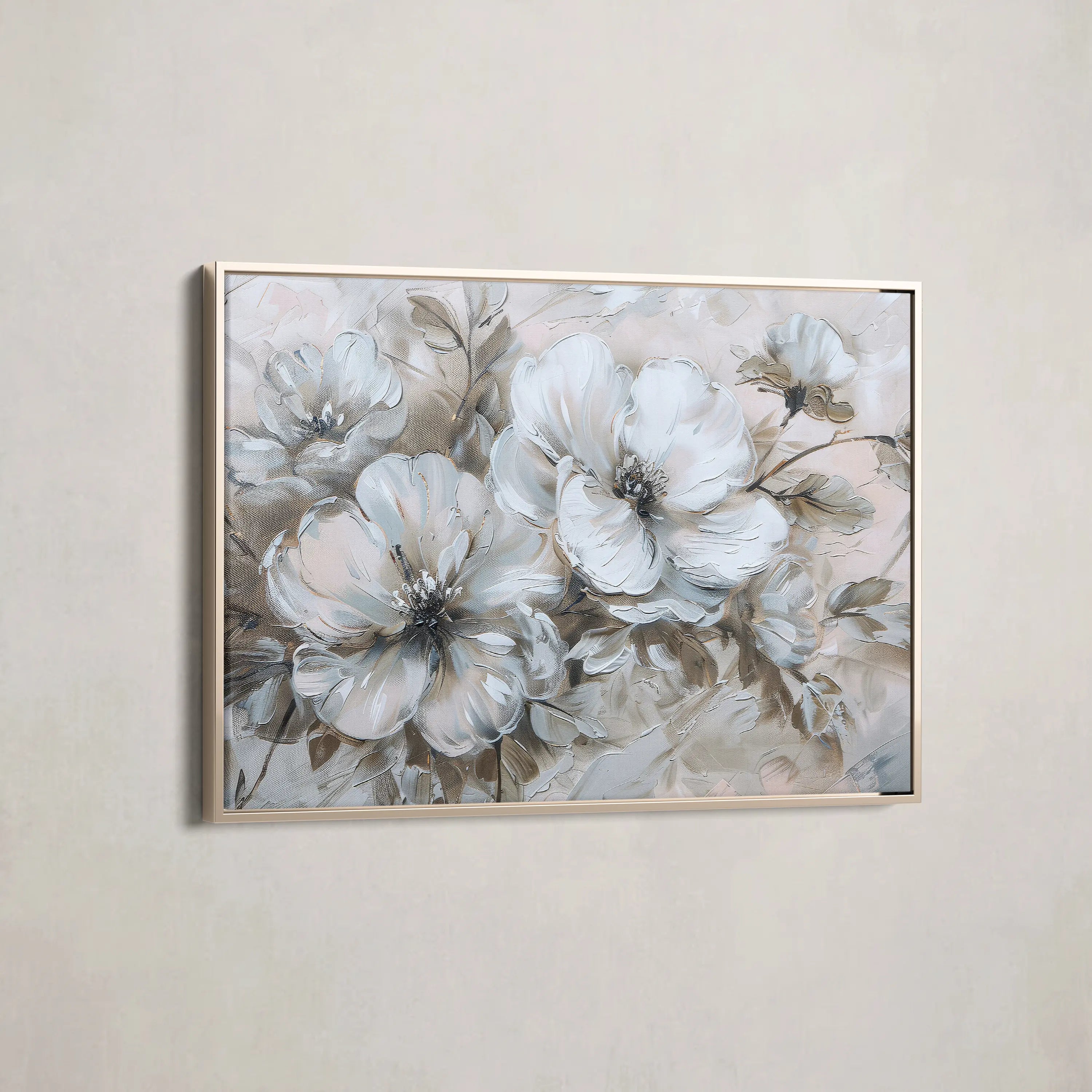 Floral Canvas Wall Art WAD385-F 90 x 60 cm / Stretched on hidden frame