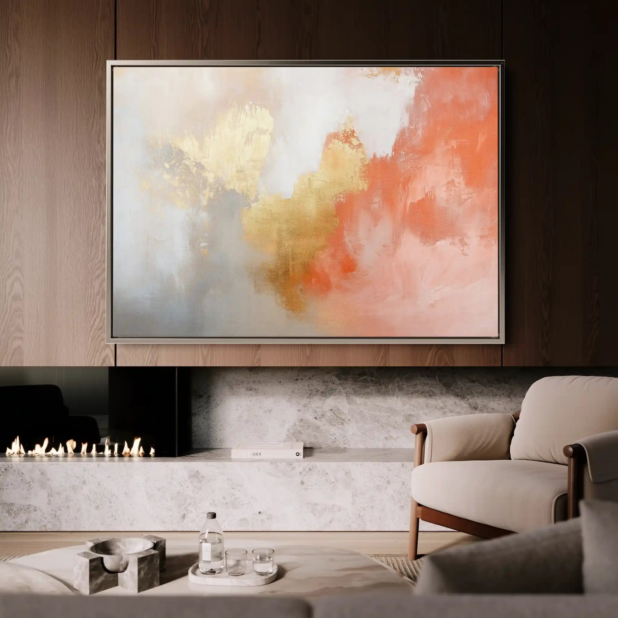 Abstract 386 Canvas Art 60 x 40 cm / Stretched on hidden frame