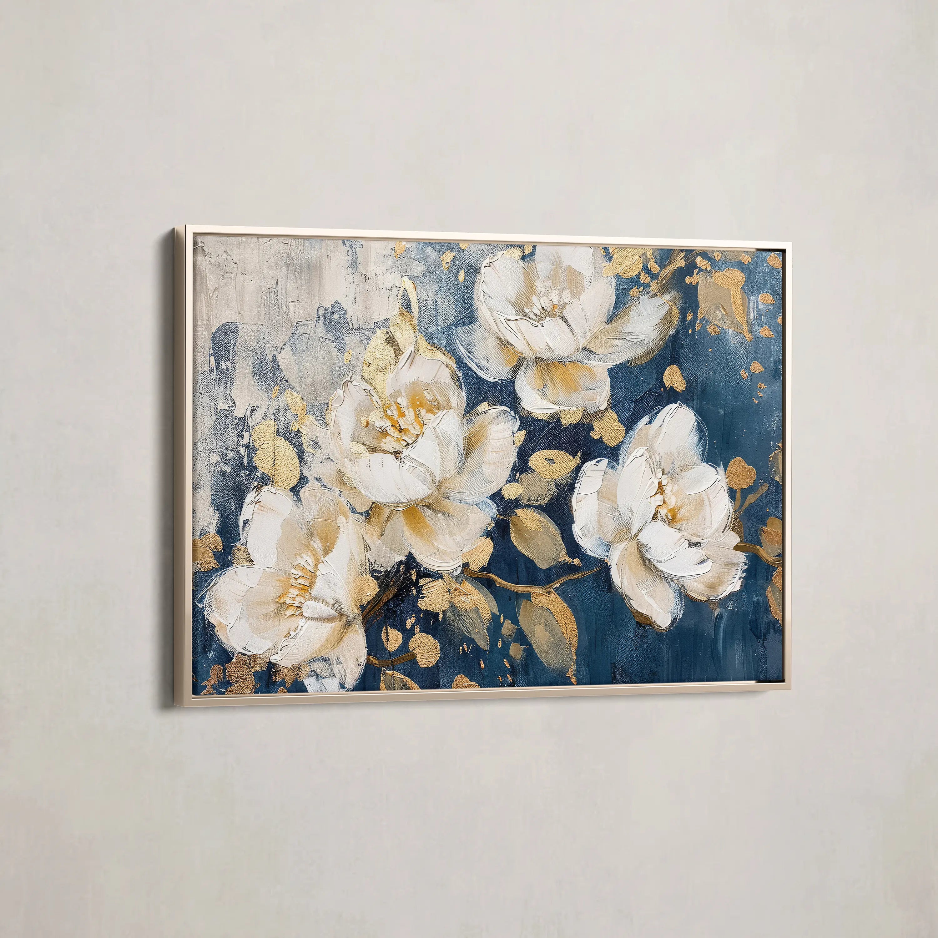 Floral Canvas Wall Art WAD386-F 90 x 60 cm / Stretched on hidden frame