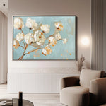 Floral Canvas Wall Art WAD387-F 90 x 60 cm / Stretched on hidden frame