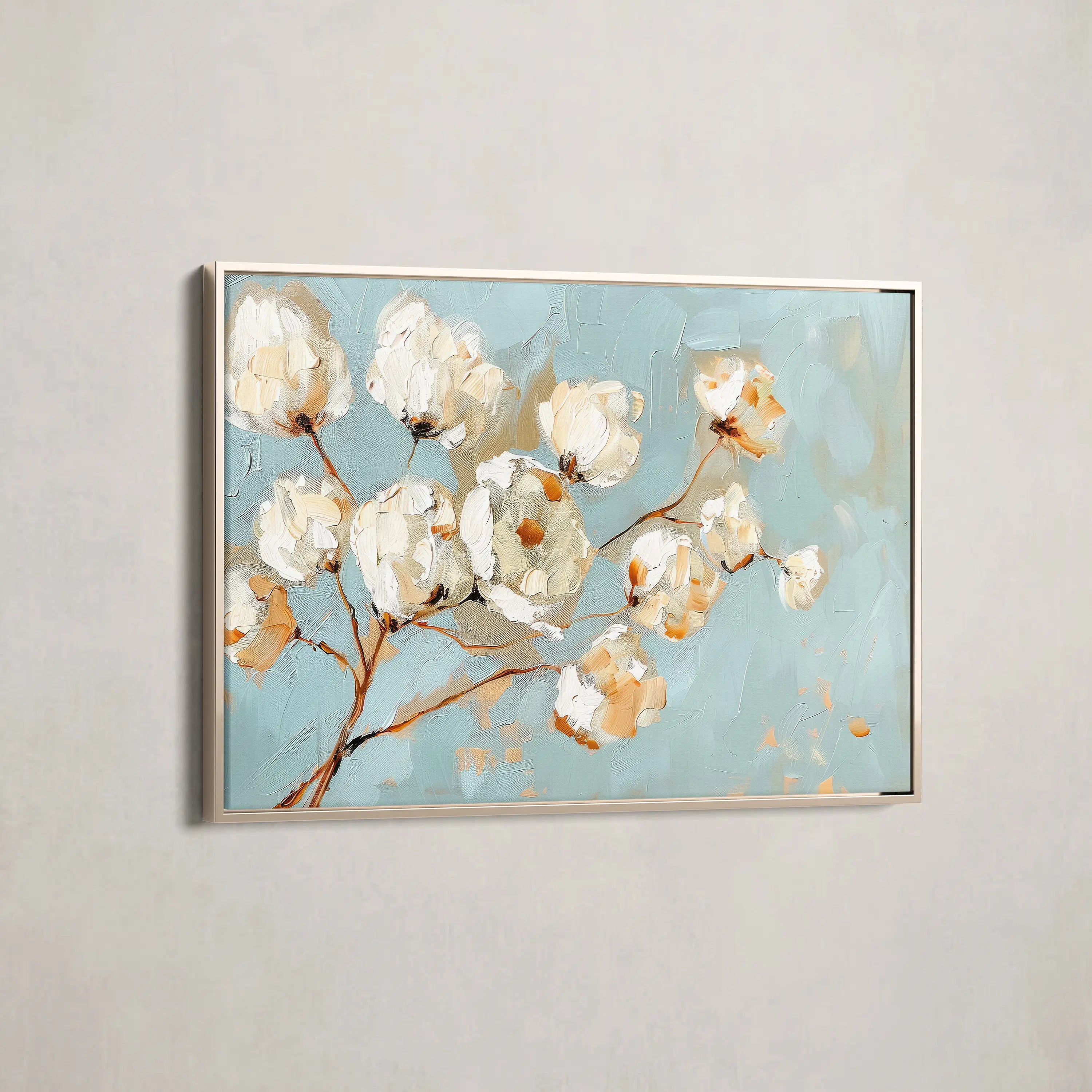 Floral Canvas Wall Art WAD387-F 90 x 60 cm / Stretched on hidden frame