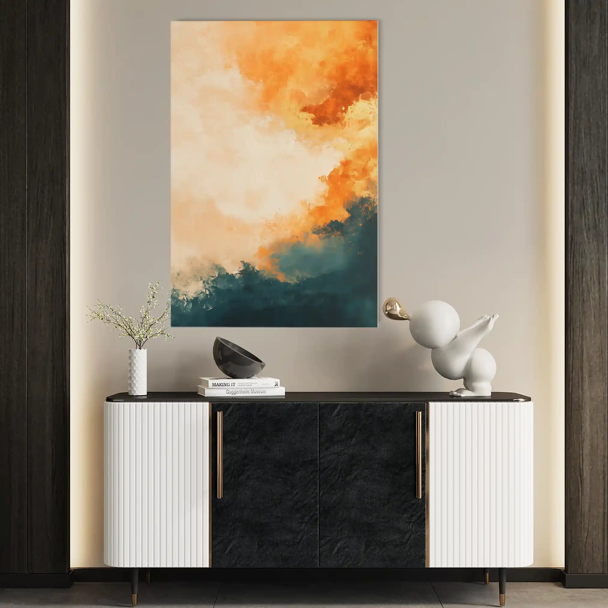Abstract 388 Canvas Art 60 x 40 cm / Stretched on hidden frame