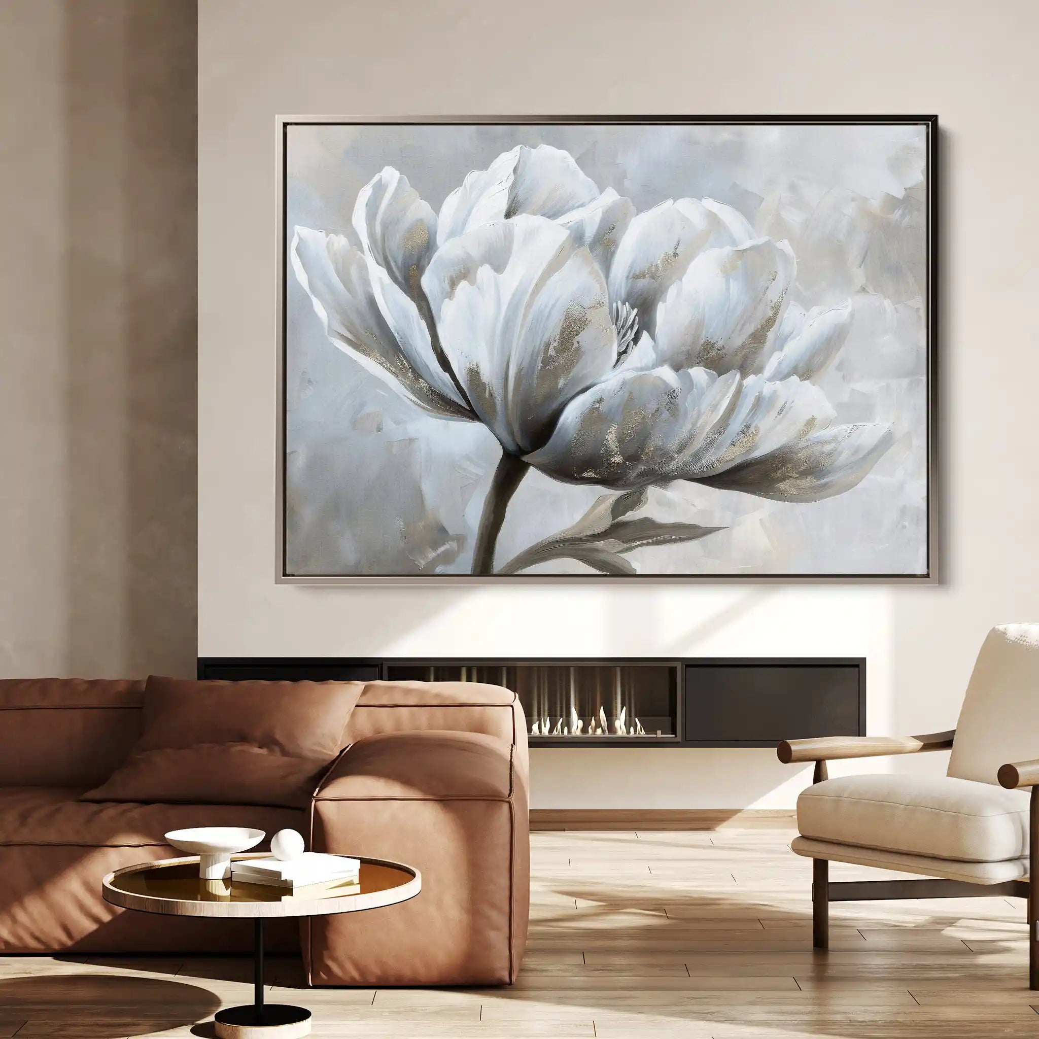 Floral Canvas Wall Art WAD388-F 90 x 60 cm / Stretched on hidden frame