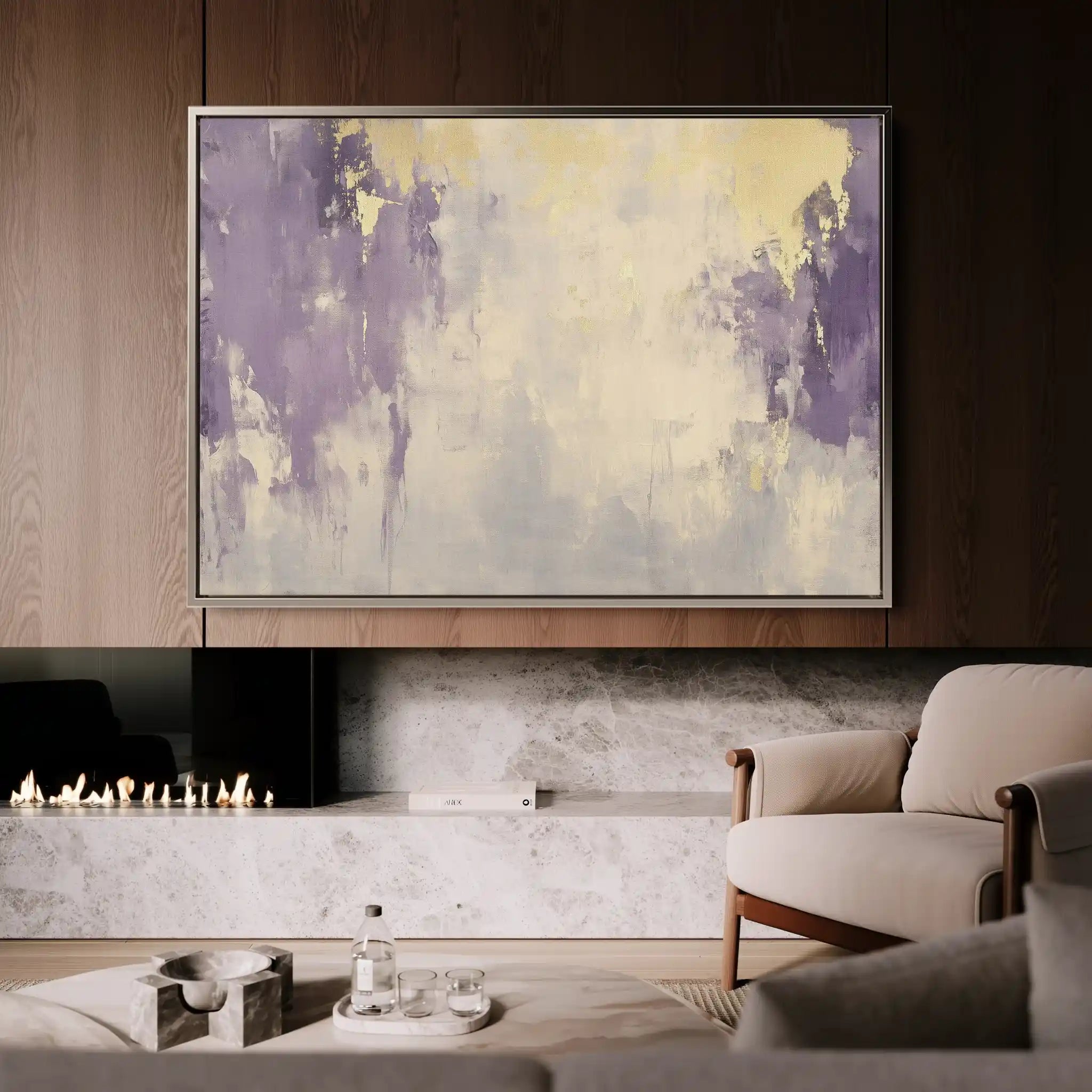 Abstract 390 Canvas Art 60 x 40 cm / Stretched on hidden frame