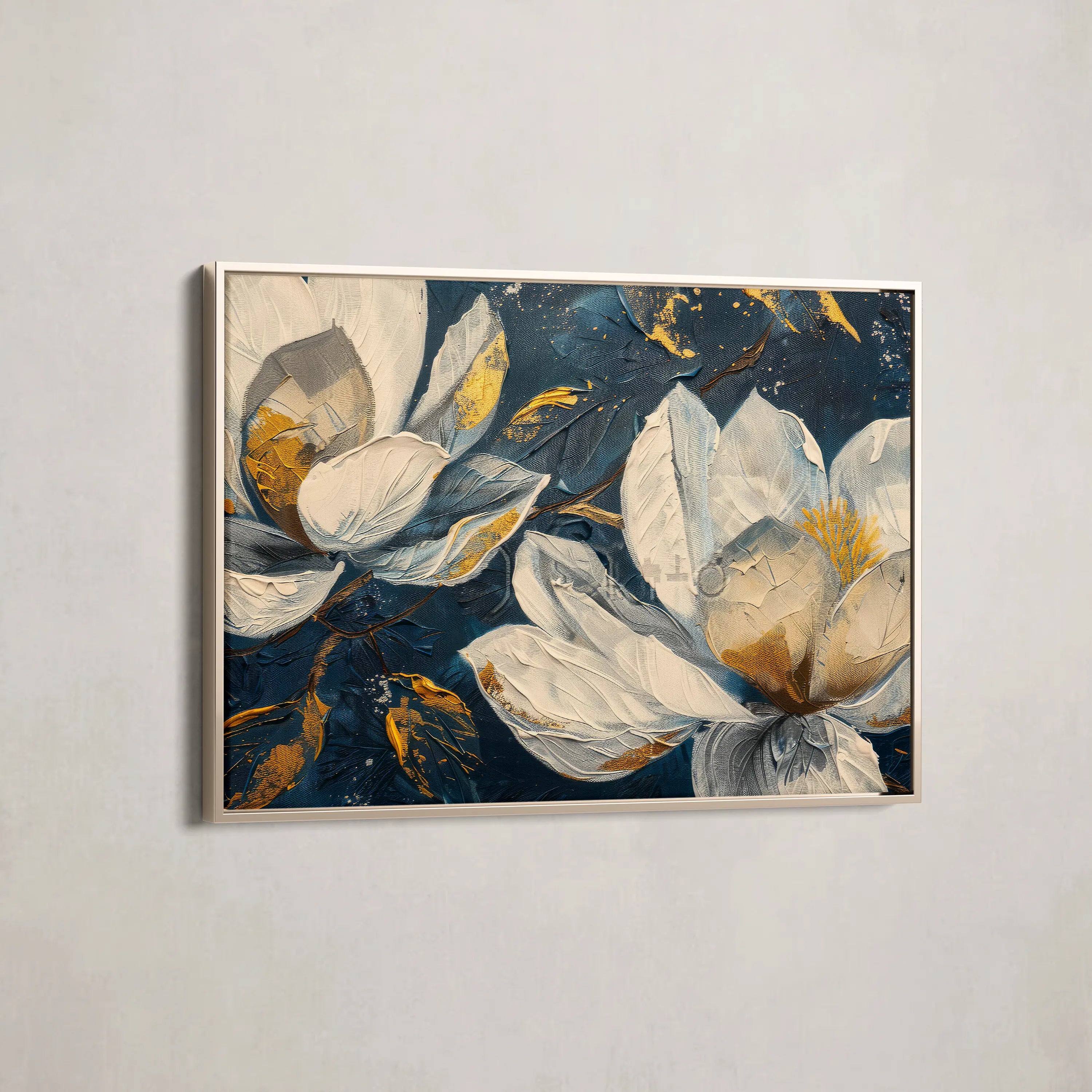 Floral Canvas Wall Art WAD390-F 90 x 60 cm / Stretched on hidden frame