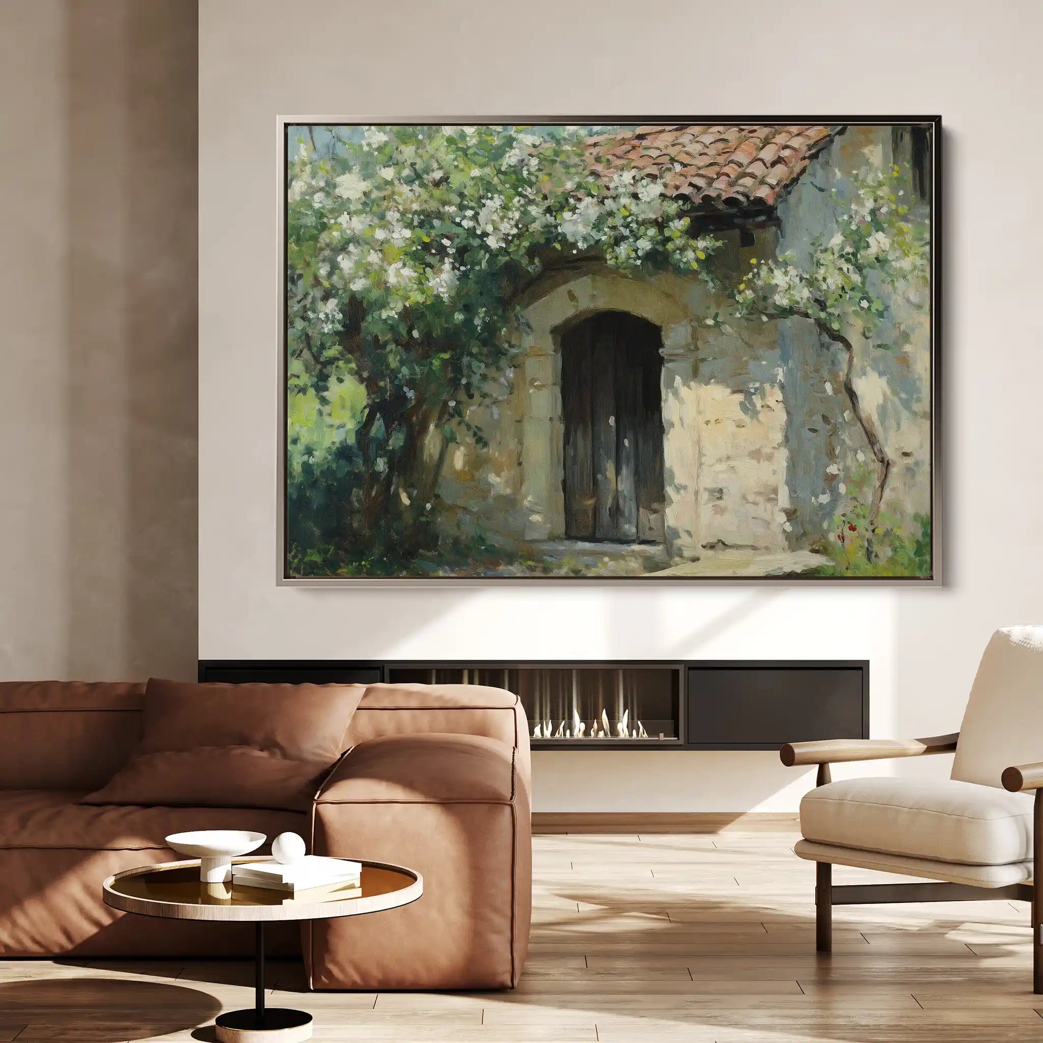 Landscape 390 Canvas Art 90 x 60 cm / Stretched on hidden frame