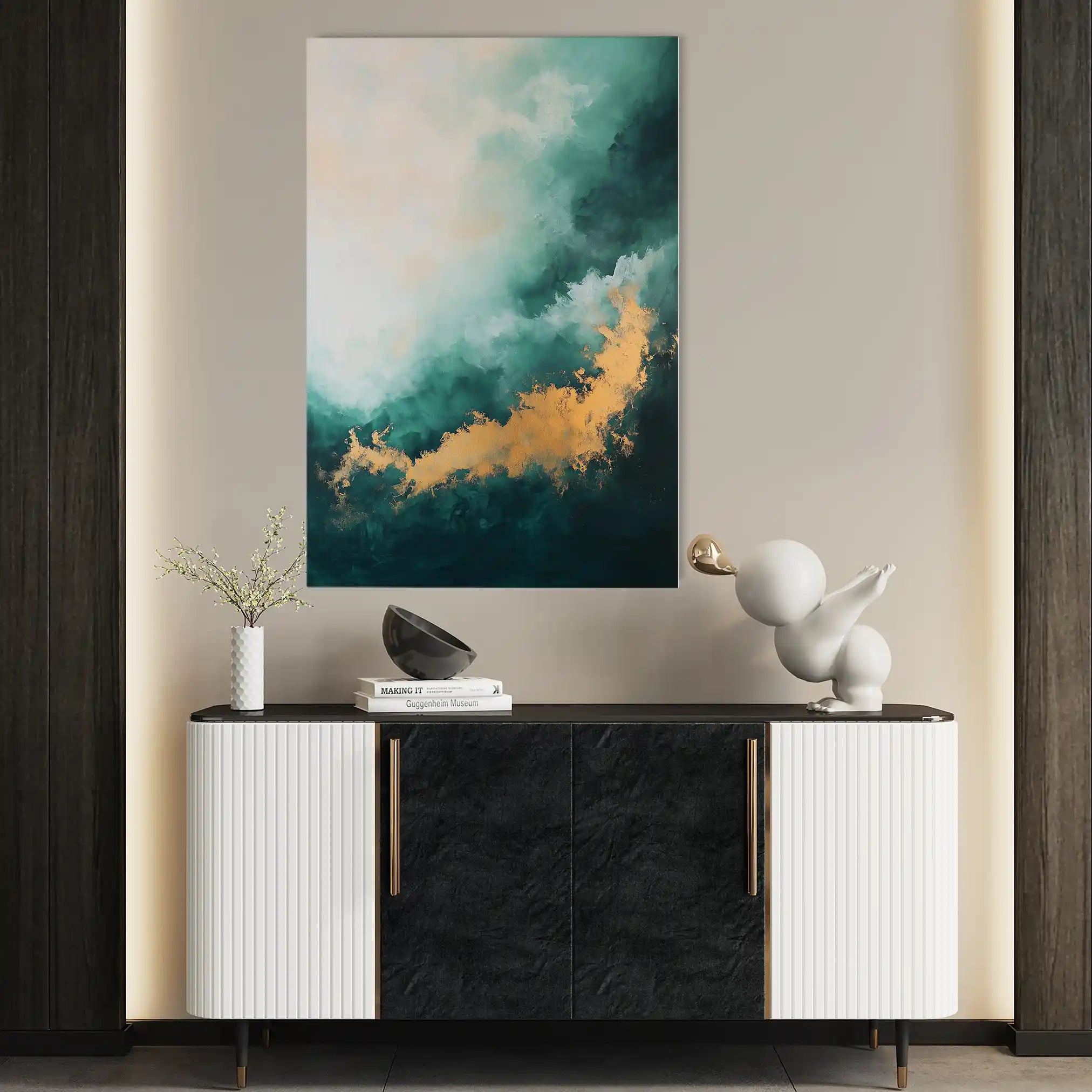 Abstract 393 Canvas Art 60 x 40 cm / Stretched on hidden frame