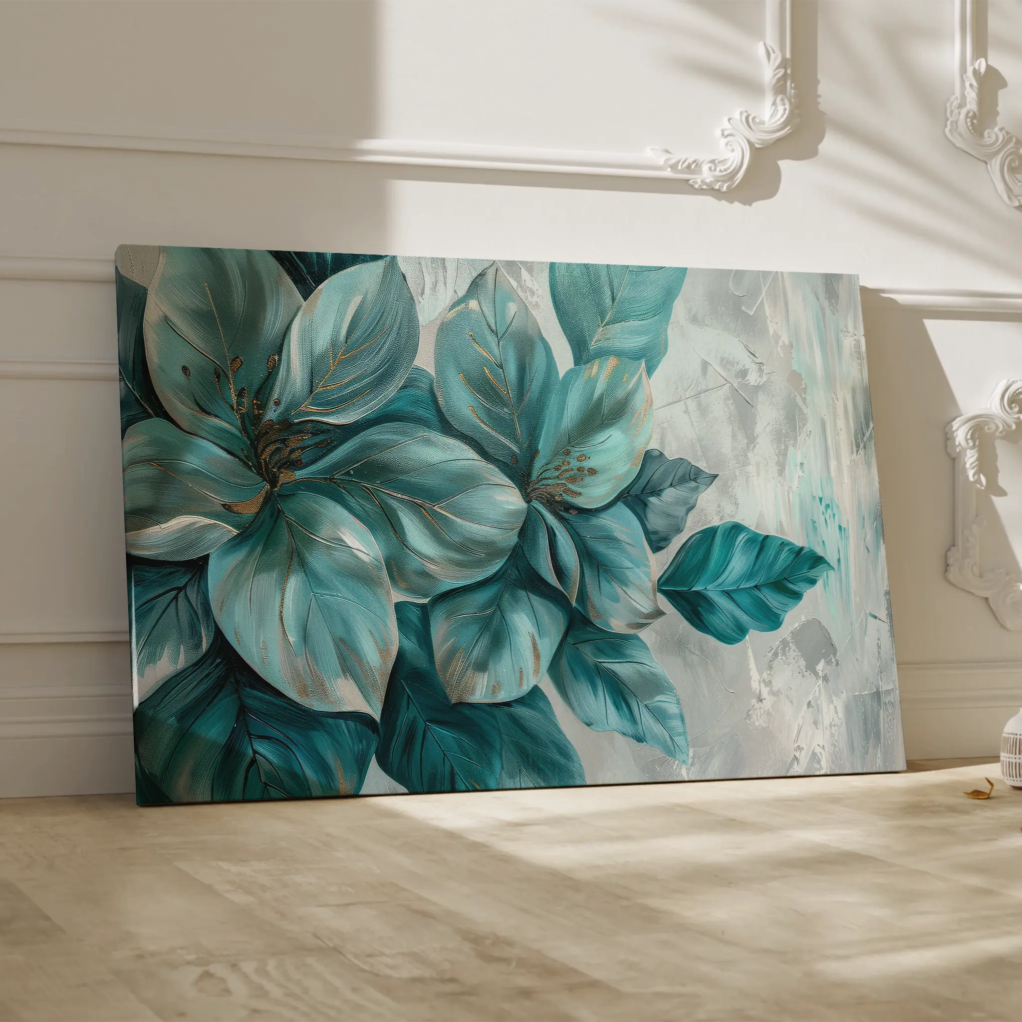 Floral Canvas Wall Art WAD393-F 90 x 60 cm / Stretched on hidden frame