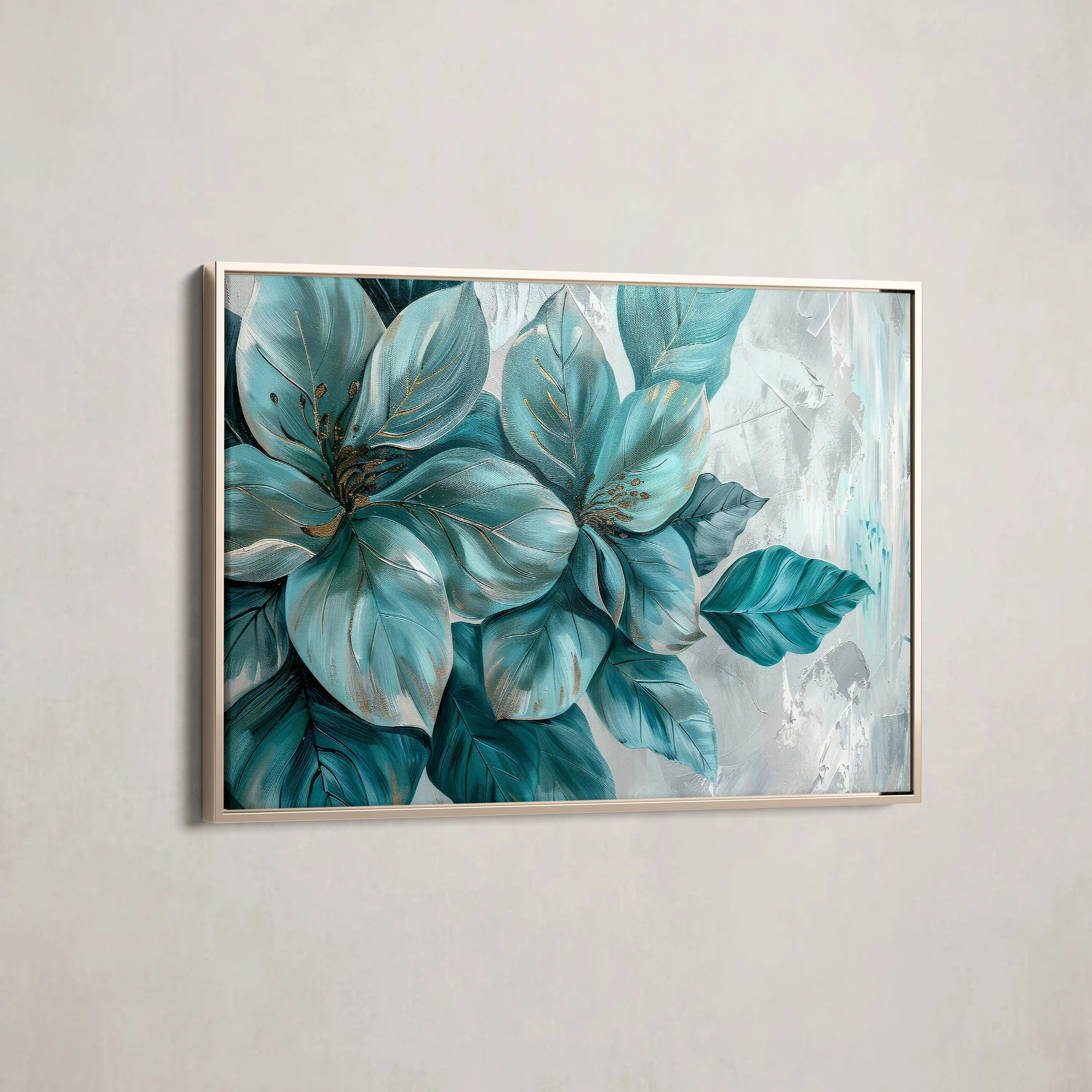 Floral Canvas Wall Art WAD393-F 90 x 60 cm / Stretched on hidden frame