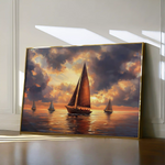 Landscape 393 Canvas Art 90 x 60 cm / Stretched on hidden frame