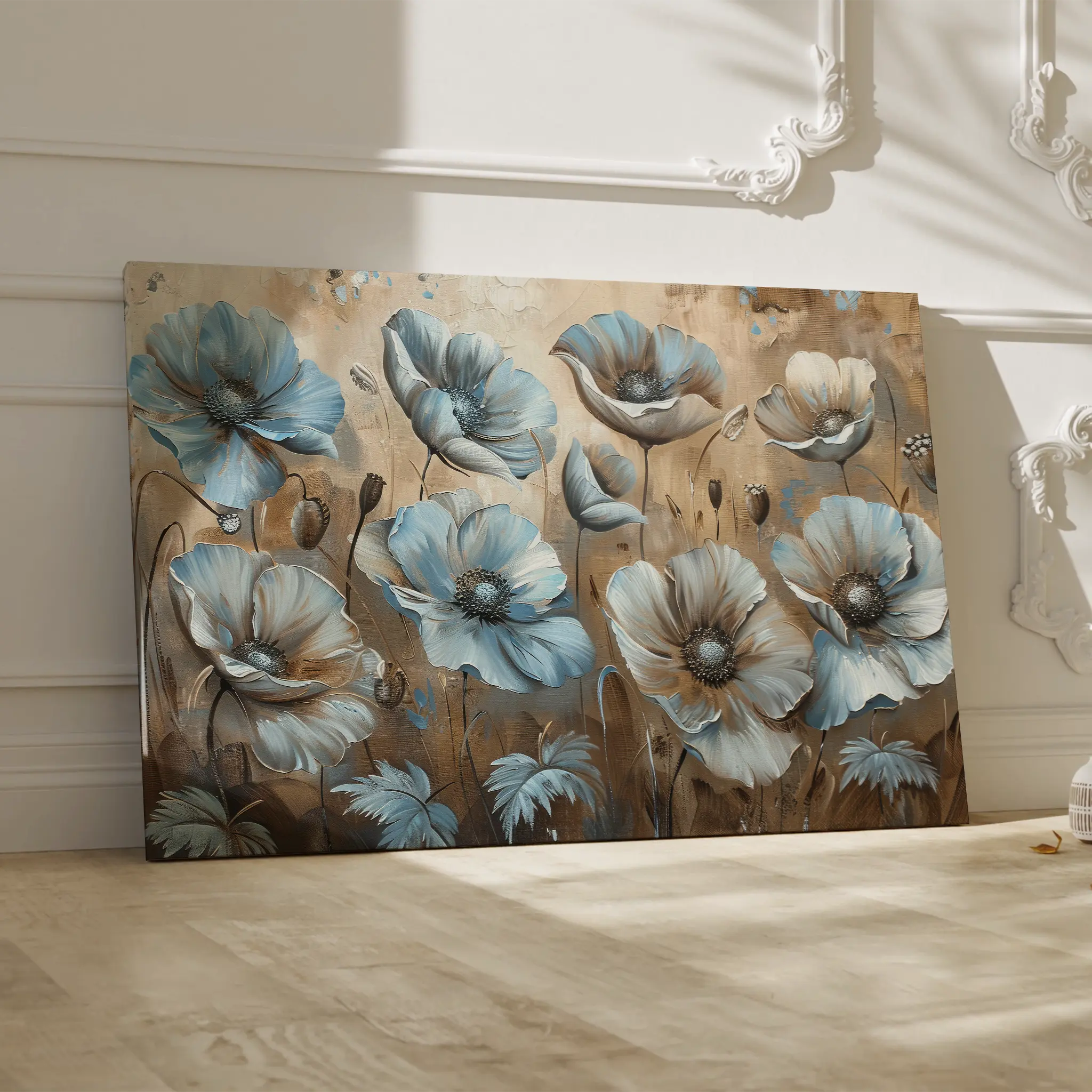 Floral Canvas Wall Art WAD394-F 90 x 60 cm / Stretched on hidden frame