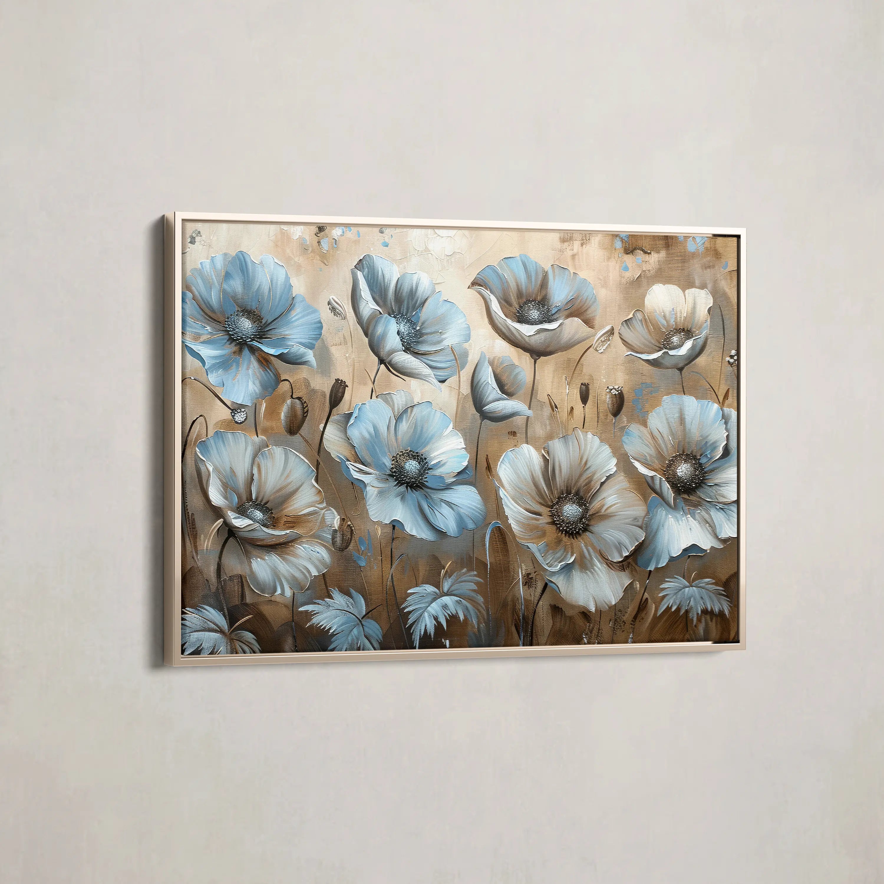 Floral Canvas Wall Art WAD394-F 90 x 60 cm / Stretched on hidden frame