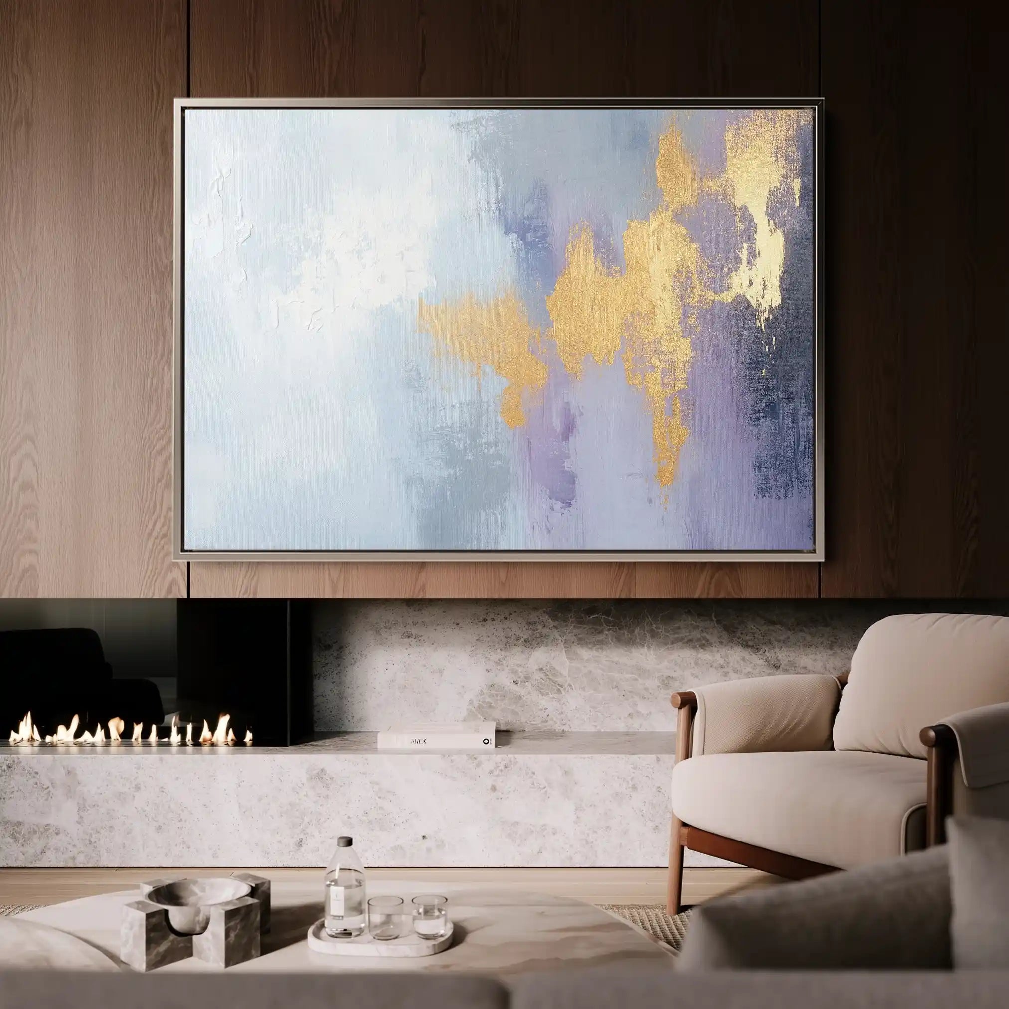Abstract 395 Canvas Art 60 x 40 cm / Stretched on hidden frame