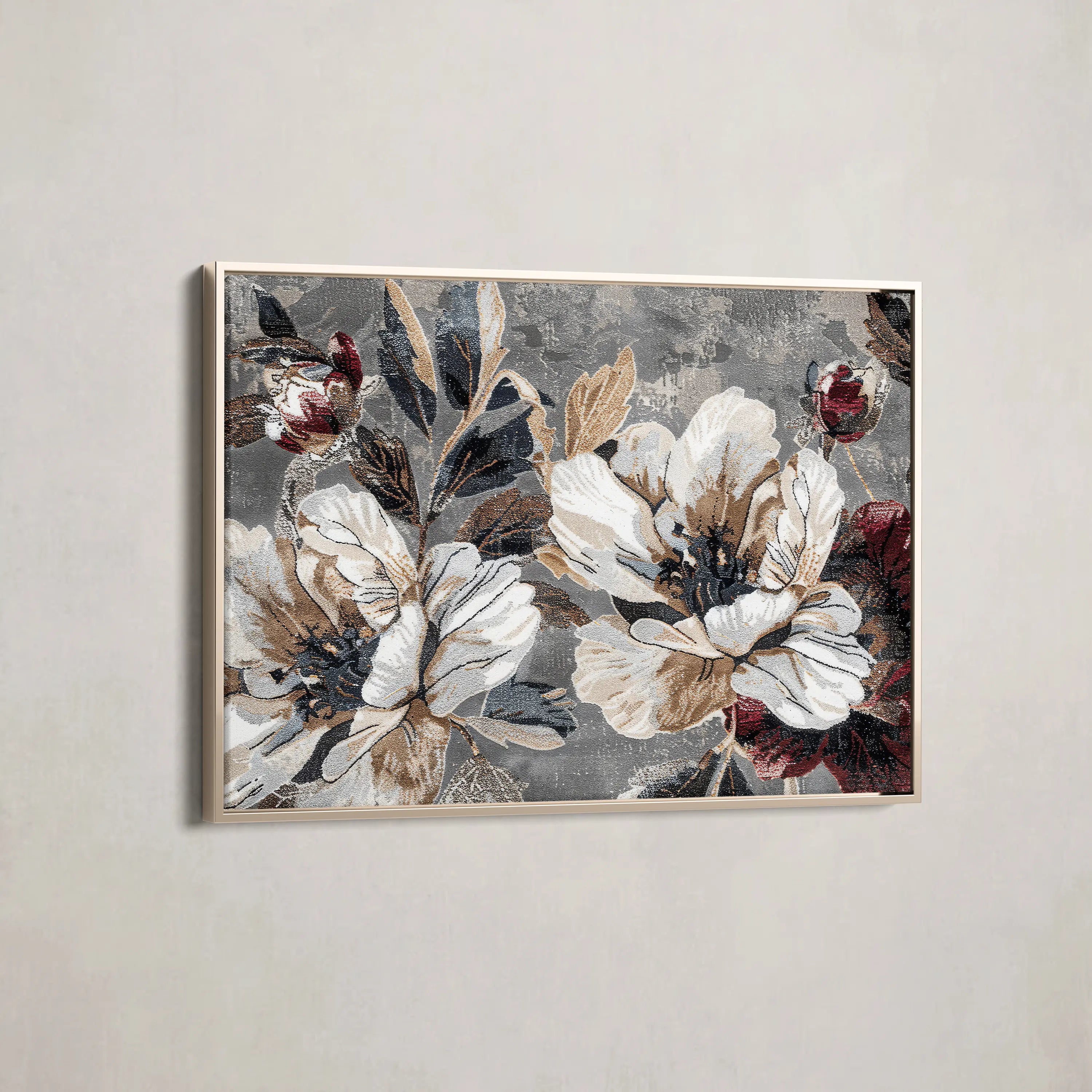 Floral Canvas Wall Art WAD395-F 90 x 60 cm / Stretched on hidden frame