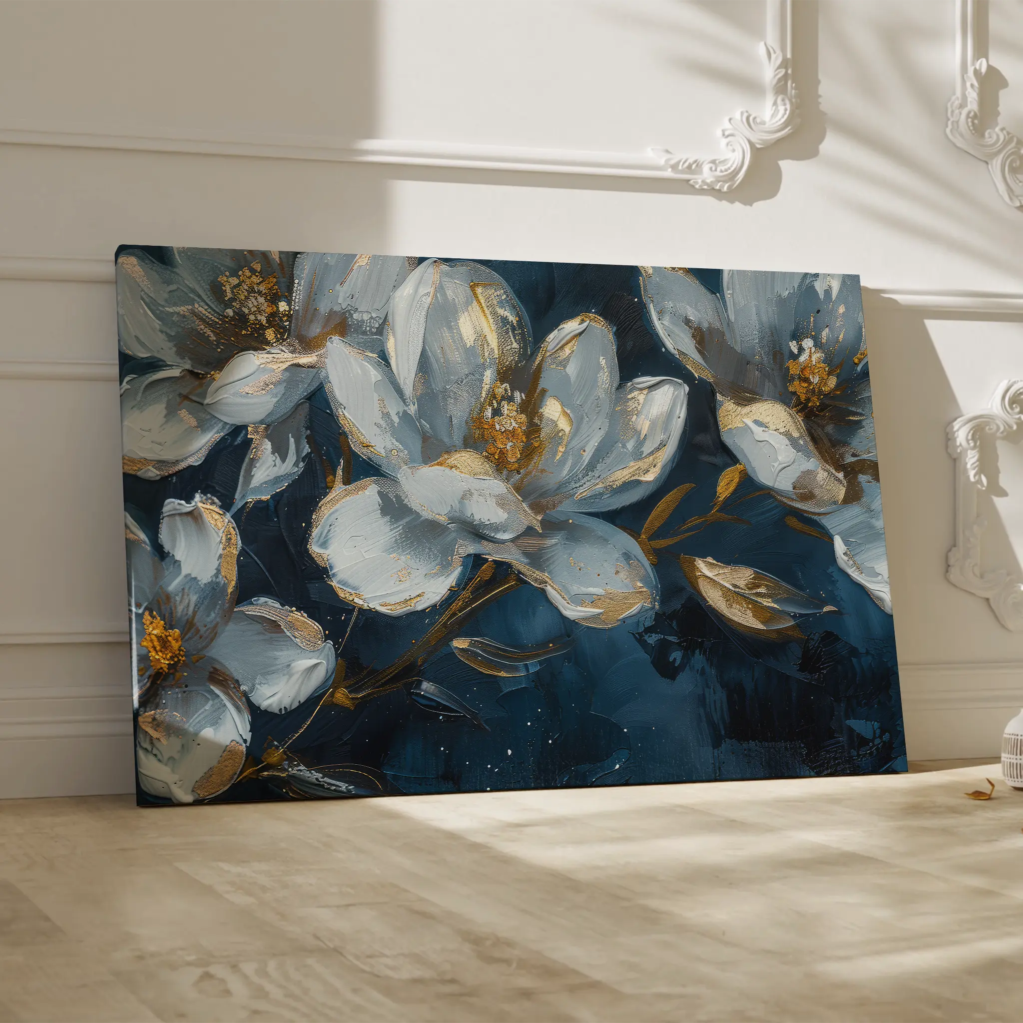 Floral Canvas Wall Art WAD397-F 90 x 60 cm / Stretched on hidden frame