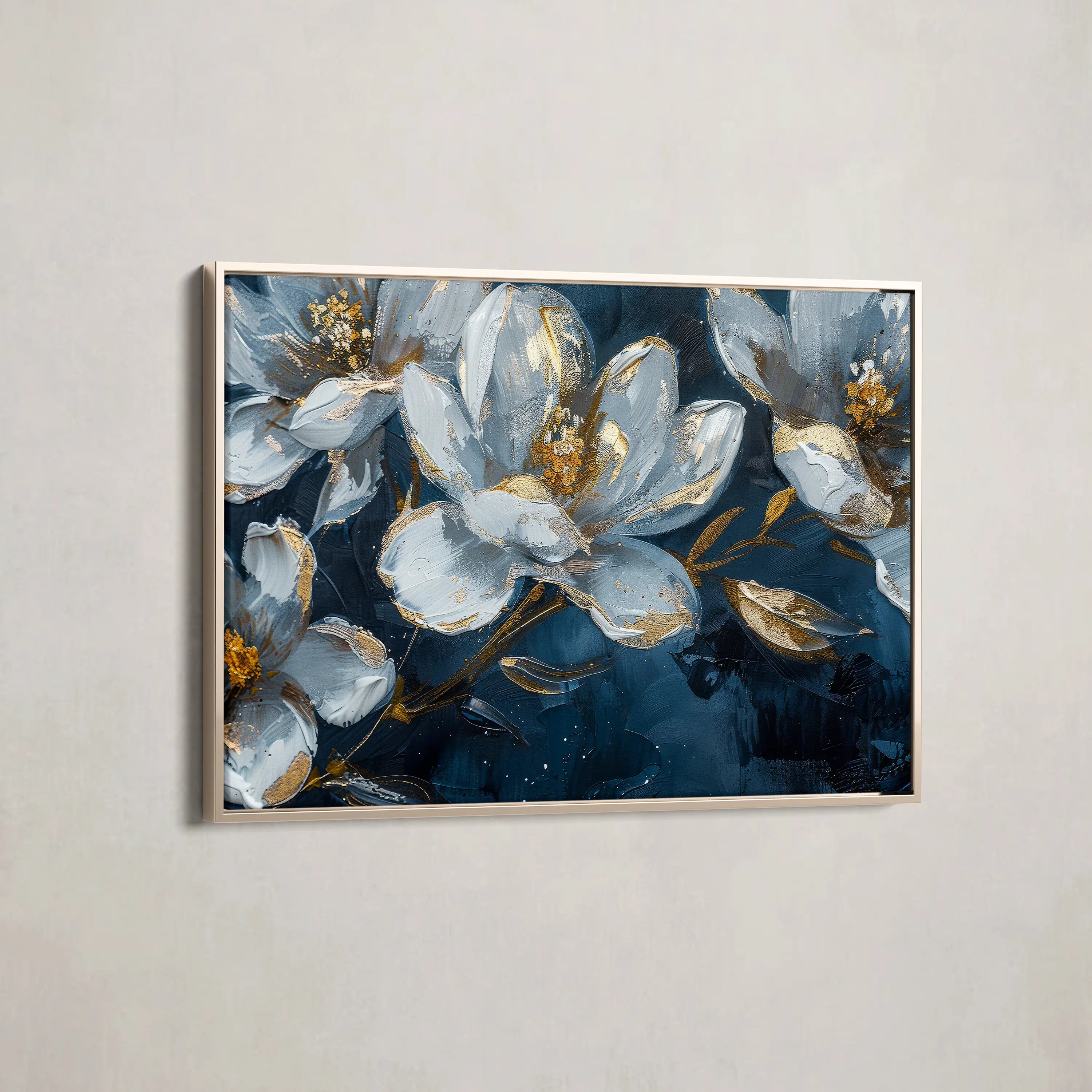 Floral Canvas Wall Art WAD397-F 90 x 60 cm / Stretched on hidden frame