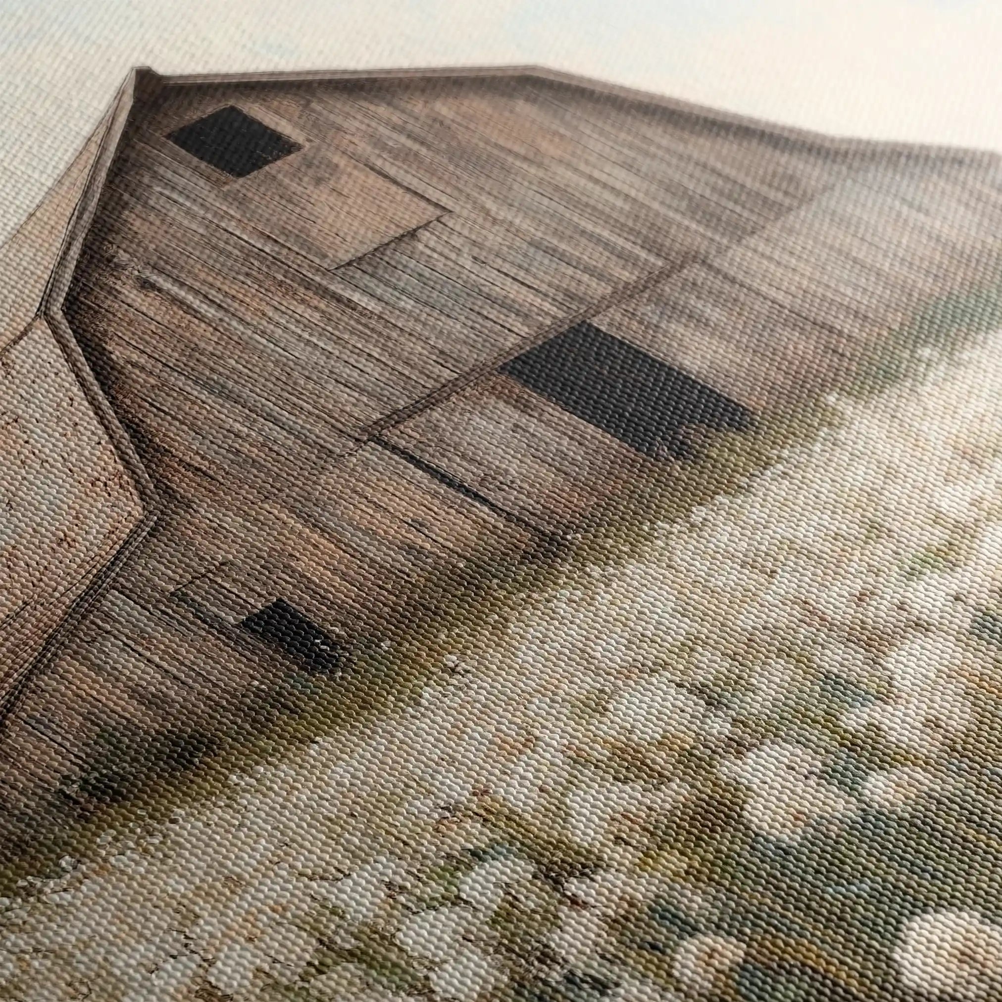 Landscape 397 Canvas Art 80 x 80 cm / Stretched on hidden frame