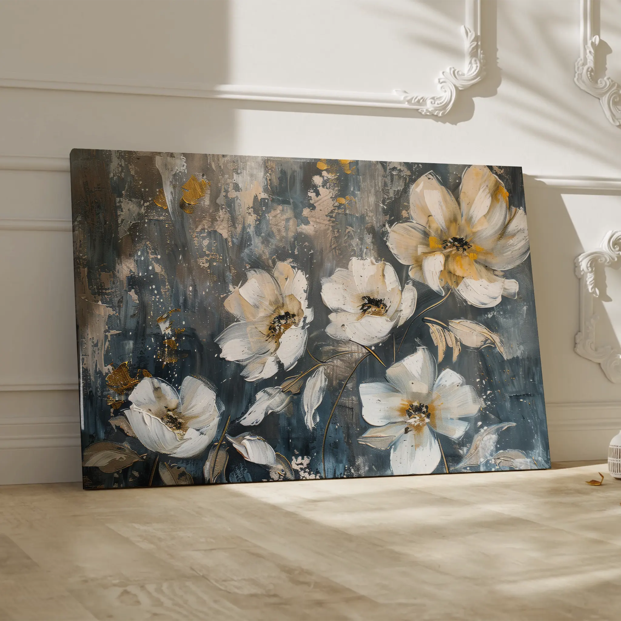 Floral Canvas Wall Art WAD399-F 90 x 60 cm / Stretched on hidden frame