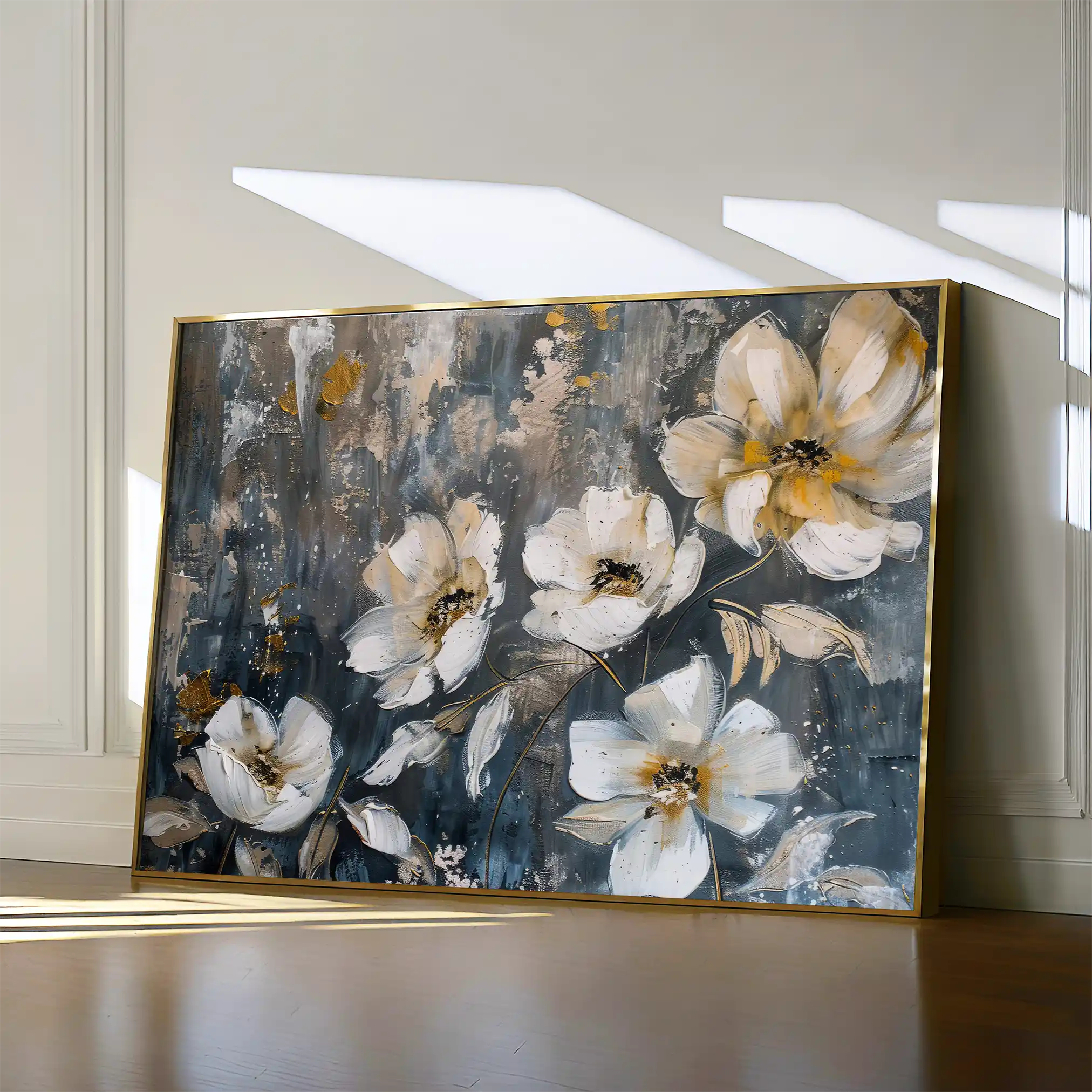 Floral Canvas Wall Art WAD399-F 90 x 60 cm / Stretched on hidden frame