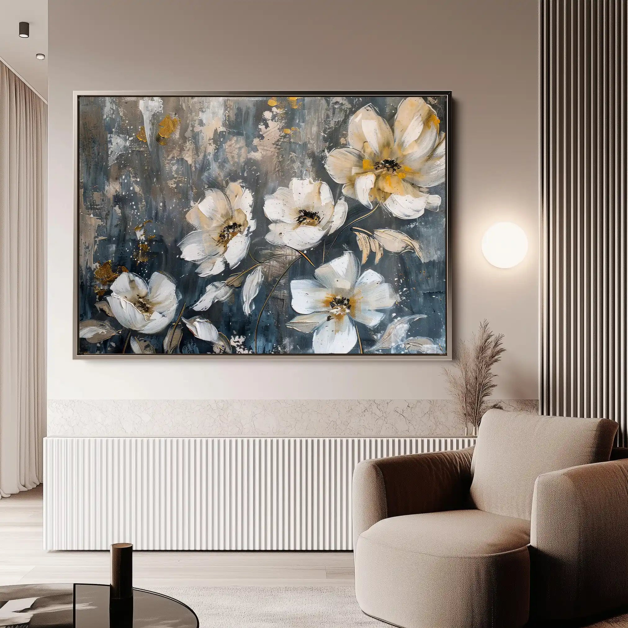Floral Canvas Wall Art WAD399-F 90 x 60 cm / Stretched on hidden frame