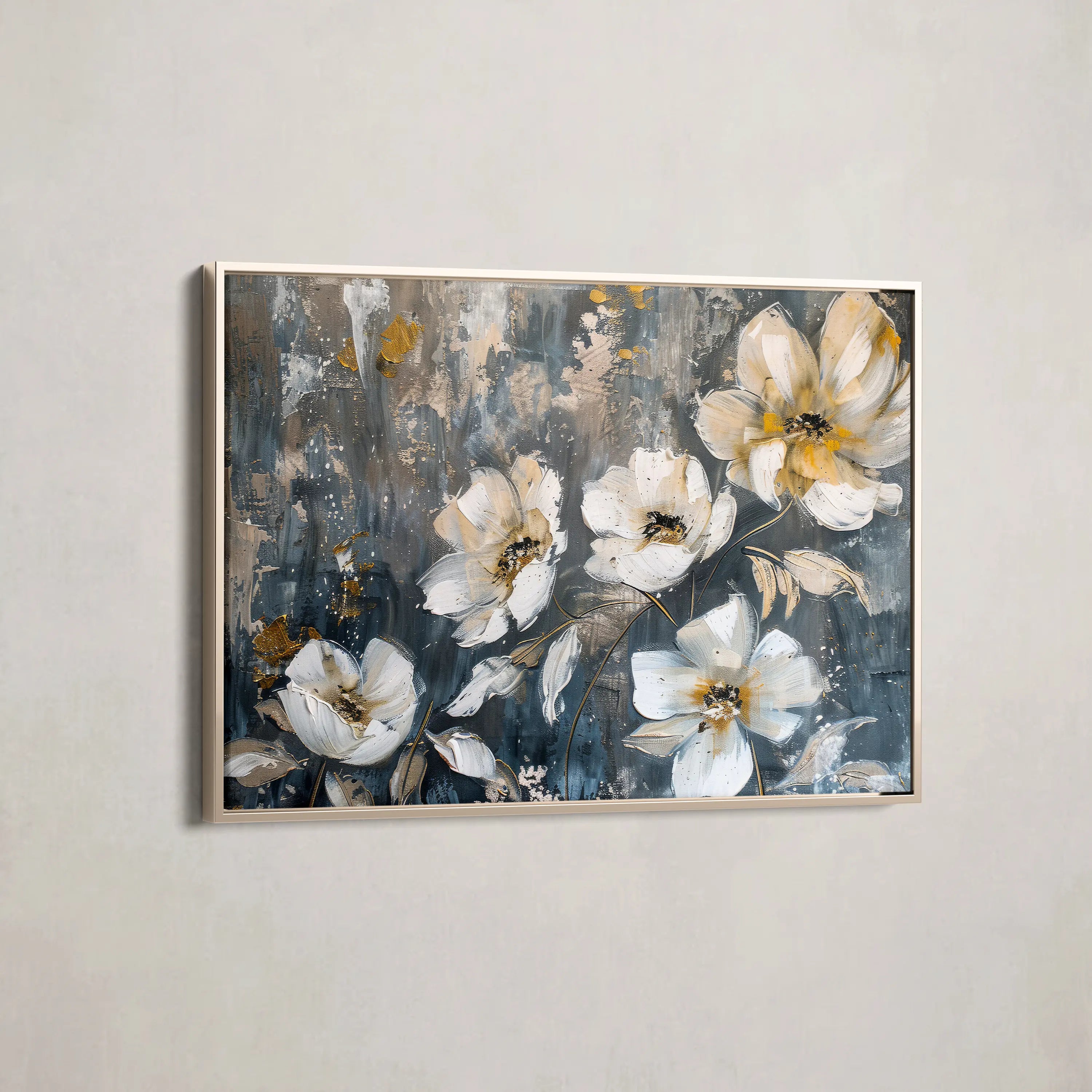 Floral Canvas Wall Art WAD399-F 90 x 60 cm / Stretched on hidden frame