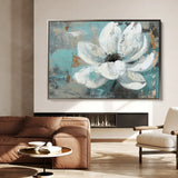 Floral Canvas Wall Art WAD401-F 90 x 60 cm / Stretched on hidden frame