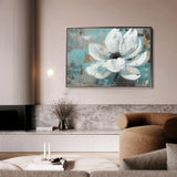 Floral Canvas Wall Art WAD401-F 90 x 60 cm / Stretched on hidden frame
