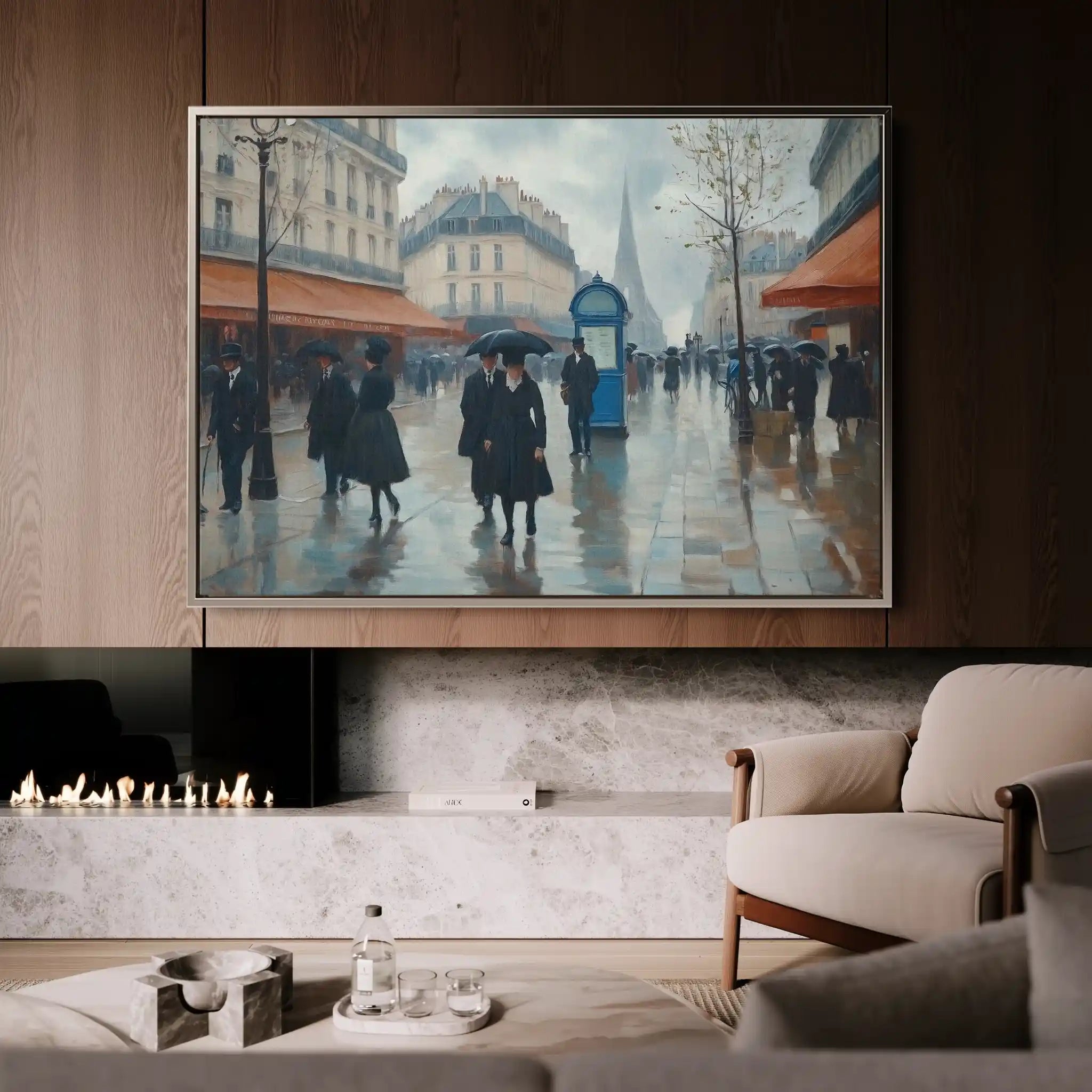 Landscape 402 Canvas Art 90 x 60 cm / Stretched on hidden frame