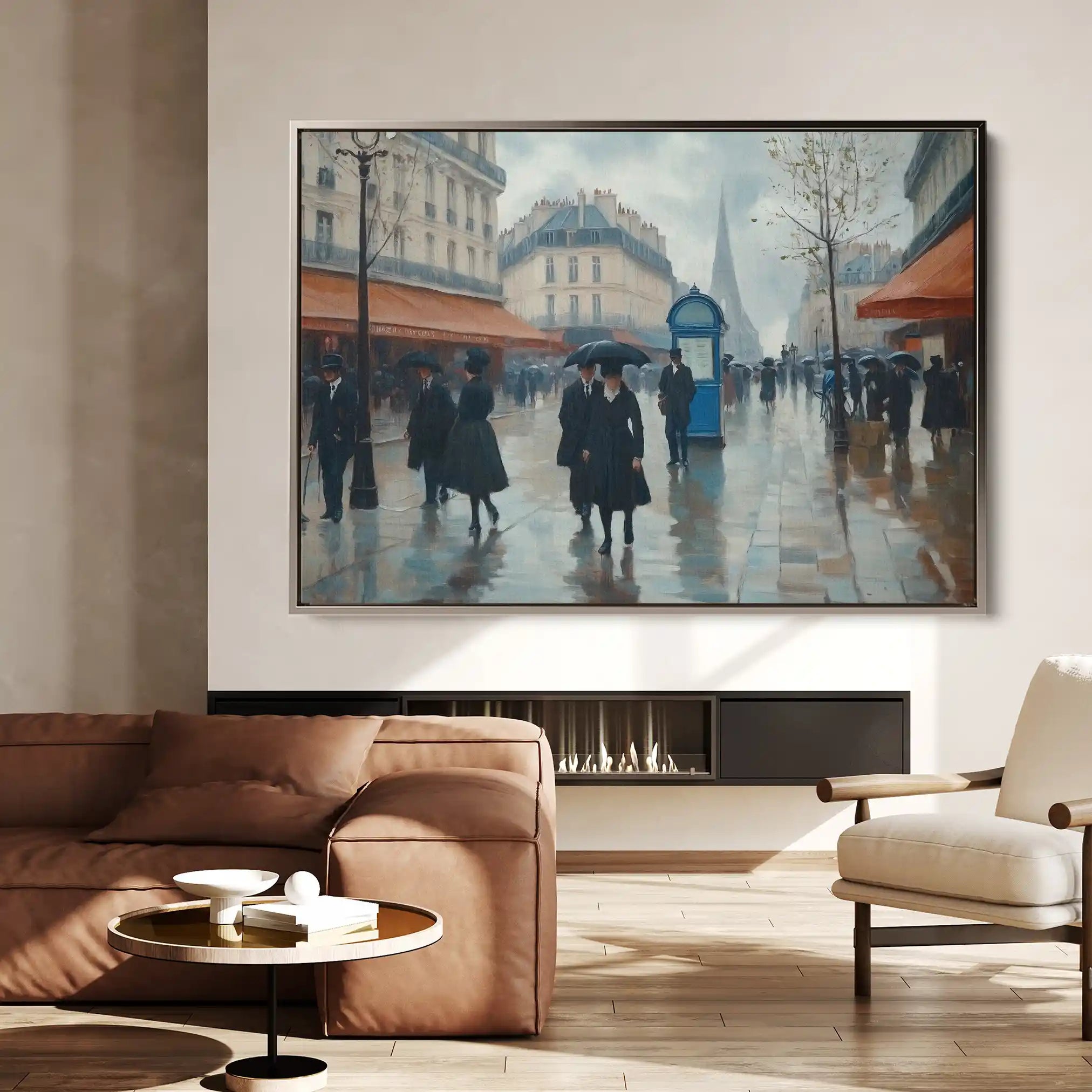 Landscape 402 Canvas Art 90 x 60 cm / Stretched on hidden frame