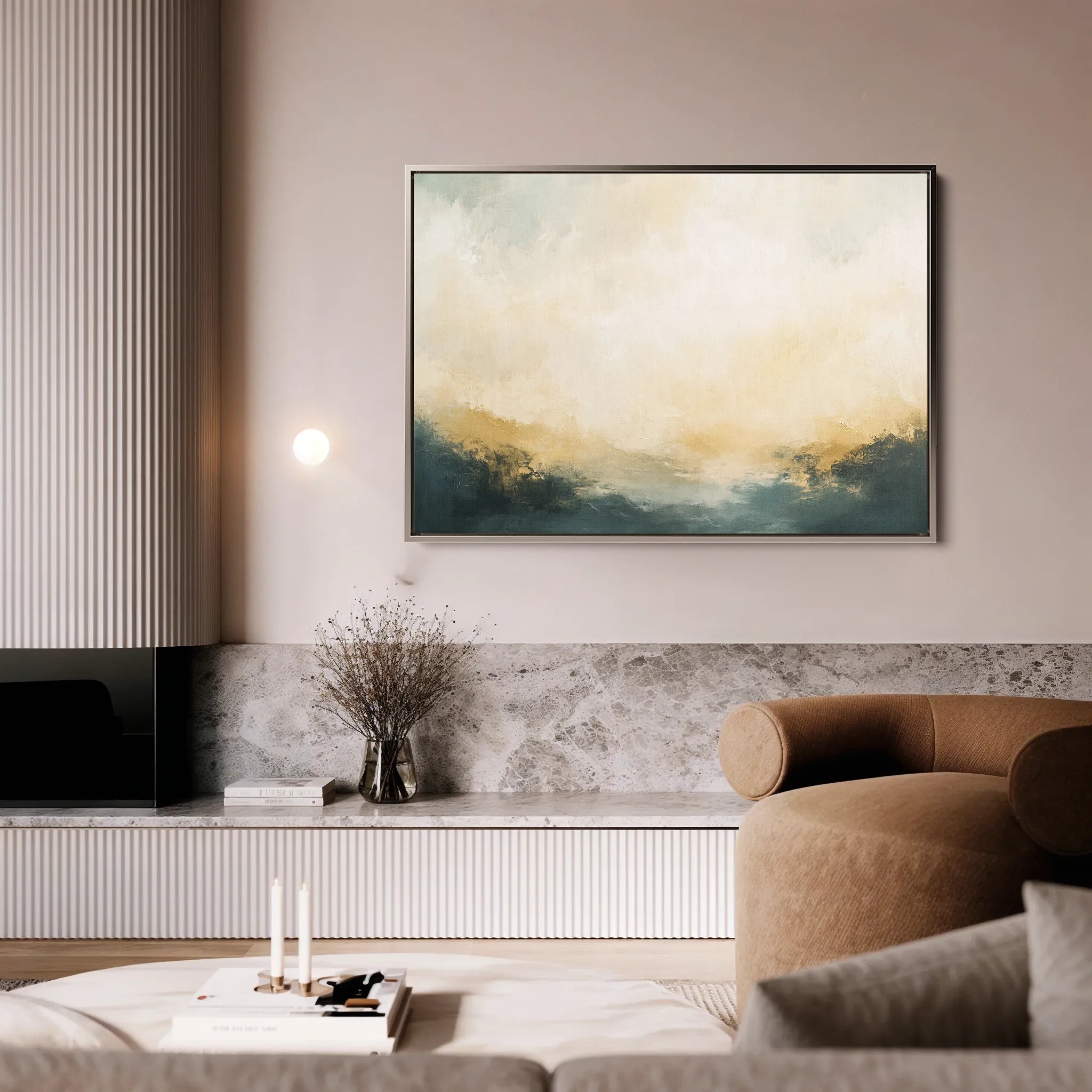 Abstract Canvas Wall Art WAD404-A 90 x 60 cm / Stretched on hidden frame