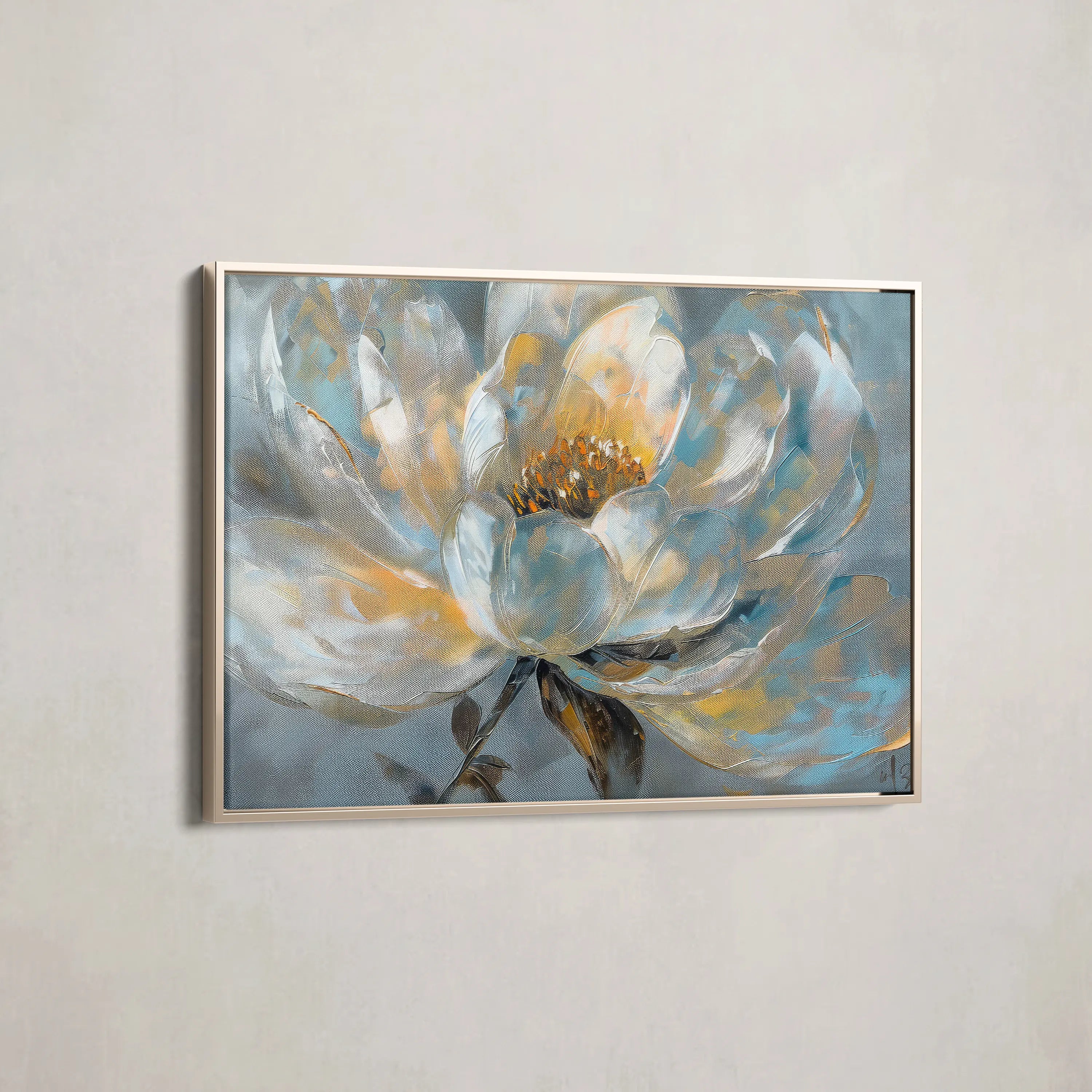 Floral Canvas Wall Art WAD404-F 90 x 60 cm / Stretched on hidden frame