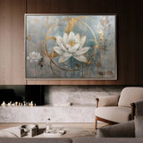 Floral Canvas Wall Art WAD405-F 90 x 60 cm / Stretched on hidden frame